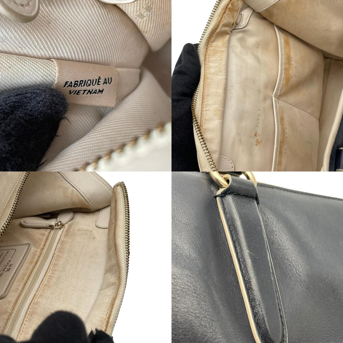 【良品】COACH コーチ クロスビー キャリーオール 2WAY ハンドバッグ ショルダーバッグ レザー ネイビー 肩掛け 斜め掛け クロスボディ 通勤 通学 エレガント レディース カジュアル フォーマル お出かけ デイリー 鞄 上品 S58