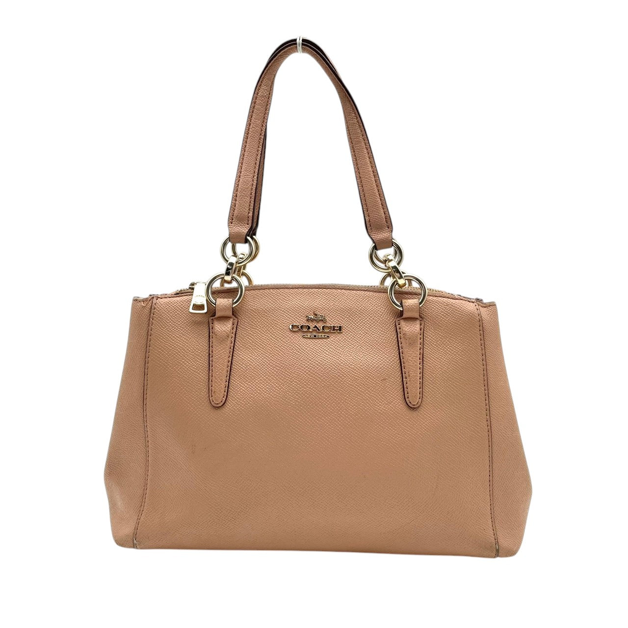 COACH コーチ ミニ クリスティー キャリーオール 2WAY ハンドバッグ ショルダーバッグ レザー ピンク 肩掛け 斜め掛け クロスボディ 通勤 通学 エレガント レディース カジュアル フォーマル お出かけ デイリー F57523 S58