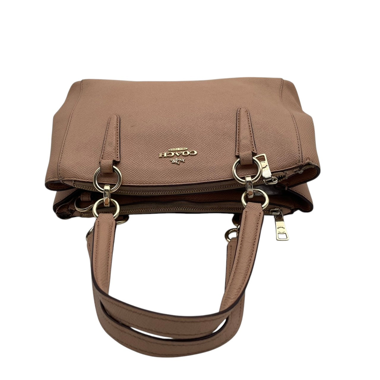 COACH コーチ ミニ クリスティー キャリーオール 2WAY ハンドバッグ ショルダーバッグ レザー ピンク 肩掛け 斜め掛け クロスボディ 通勤 通学 エレガント レディース カジュアル フォーマル お出かけ デイリー F57523 S58