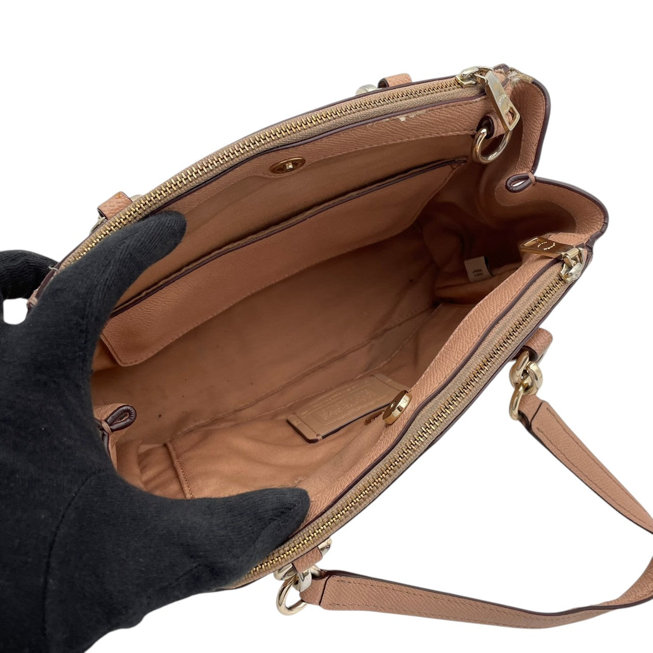 COACH コーチ ミニ クリスティー キャリーオール 2WAY ハンドバッグ ショルダーバッグ レザー ピンク 肩掛け 斜め掛け クロスボディ 通勤 通学 エレガント レディース カジュアル フォーマル お出かけ デイリー F57523 S58