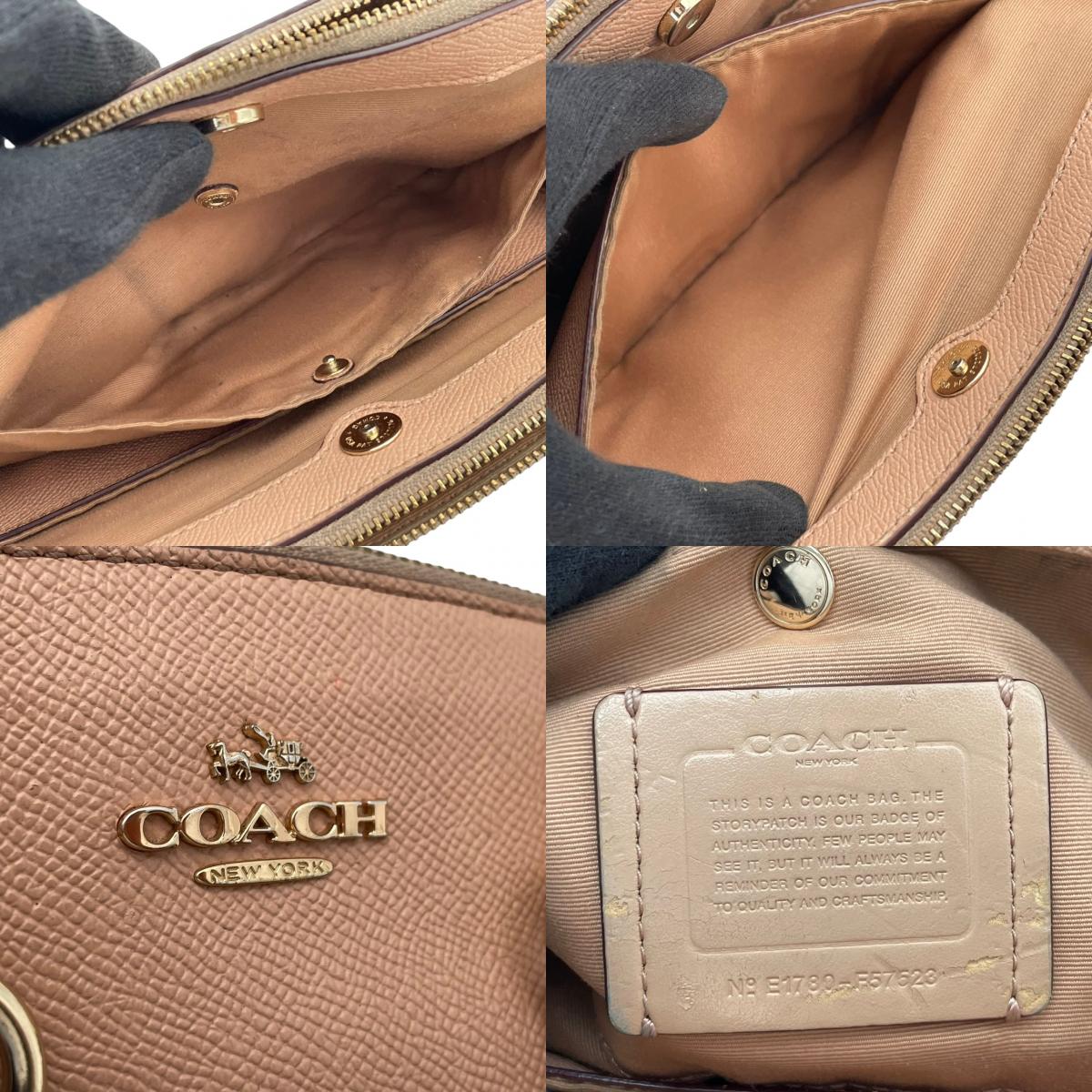COACH コーチ ミニ クリスティー キャリーオール 2WAY ハンドバッグ ショルダーバッグ レザー ピンク 肩掛け 斜め掛け クロスボディ 通勤 通学 エレガント レディース カジュアル フォーマル お出かけ デイリー F57523 S58