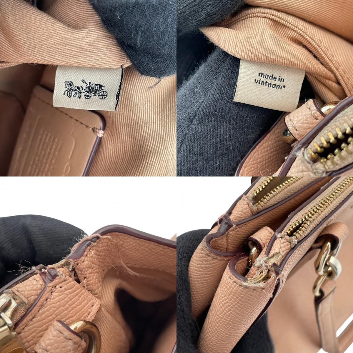 COACH コーチ ミニ クリスティー キャリーオール 2WAY ハンドバッグ ショルダーバッグ レザー ピンク 肩掛け 斜め掛け クロスボディ 通勤 通学 エレガント レディース カジュアル フォーマル お出かけ デイリー F57523 S58
