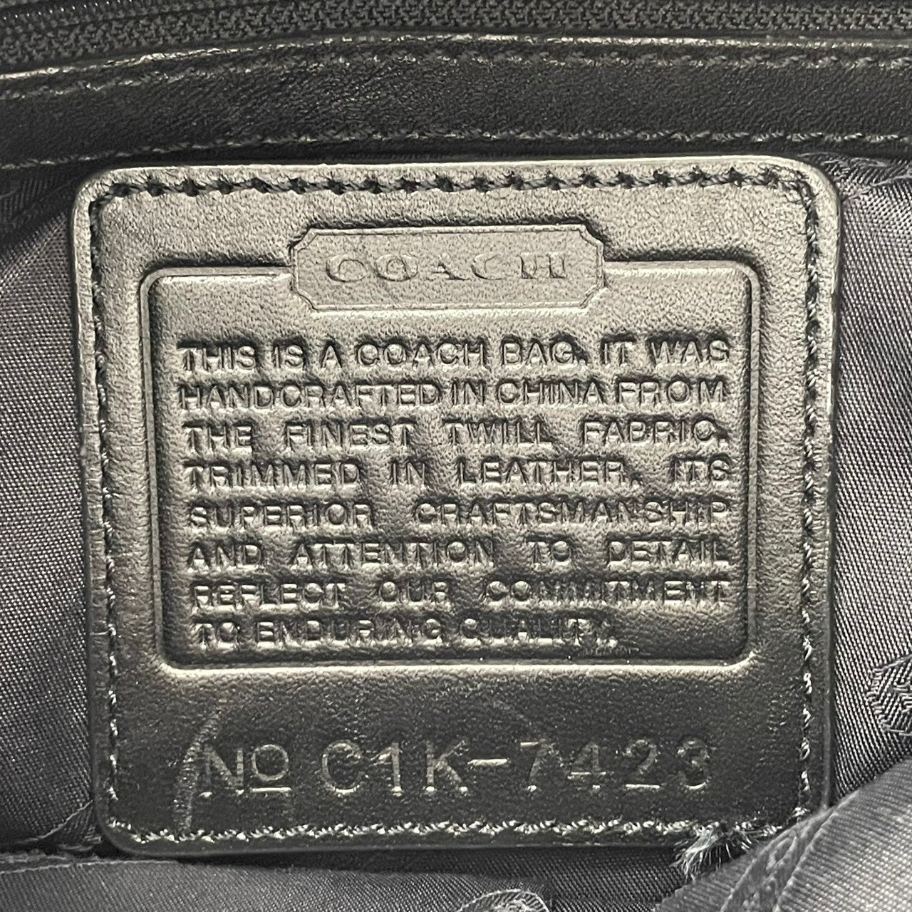 【良品】COACH コーチ ワンショルダーバッグ ショルダーバッグ 肩掛け ナイロン レザー ブラック 黒 軽量 シンプル 使いやすい 通勤 通学 大容量 エレガント レディース カジュアル フォーマル お出かけ デイリー 7423 S58