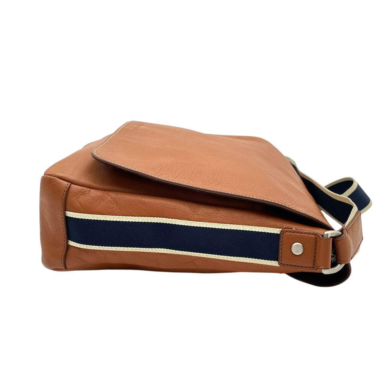 【美品】COACH コーチ ヘリテージ ウェブレザー メッセンジャーバッグ ショルダーバッグ 本革 キャメルブラウン 茶 斜め掛け クロスボディ 通勤 通学 ビジネス 大容量 A4収納 メンズ カジュアル デイリー F70555 S58