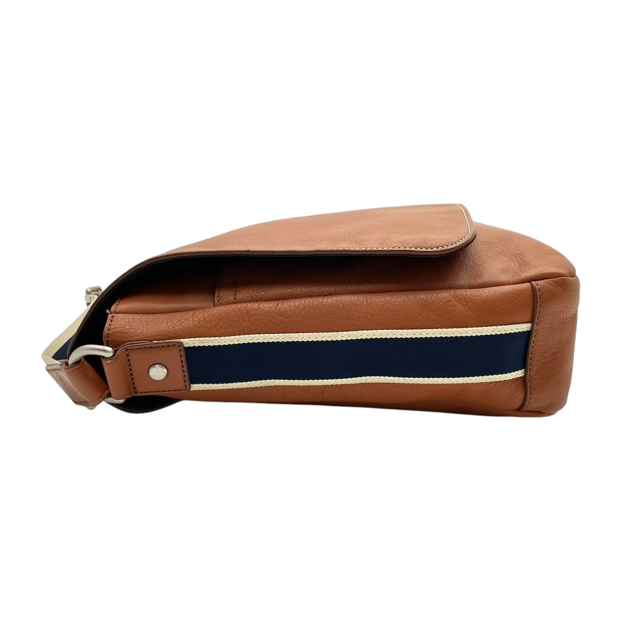 【美品】COACH コーチ ヘリテージ ウェブレザー メッセンジャーバッグ ショルダーバッグ 本革 キャメルブラウン 茶 斜め掛け クロスボディ 通勤 通学 ビジネス 大容量 A4収納 メンズ カジュアル デイリー F70555 S58