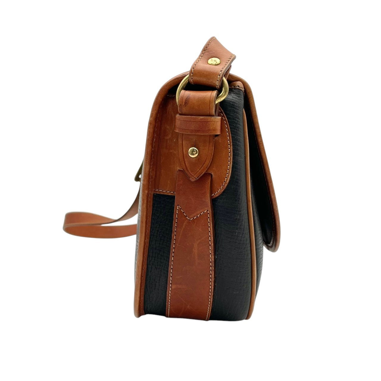 【美品】COACH コーチ オールドコーチ ショルダーバッグ クロスボディ 斜め掛け 本革 レザー ブラック ブラウン バイカラー ビンテージ レトロ エレガント レディース カジュアル フォーマル デイリー 希少 鞄 カバン 上品 イタリア製 S58