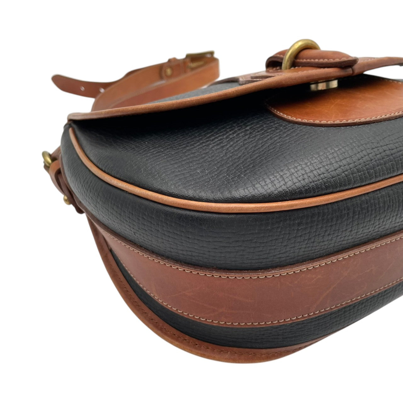 【美品】COACH コーチ オールドコーチ ショルダーバッグ クロスボディ 斜め掛け 本革 レザー ブラック ブラウン バイカラー ビンテージ レトロ エレガント レディース カジュアル フォーマル デイリー 希少 鞄 カバン 上品 イタリア製 S58