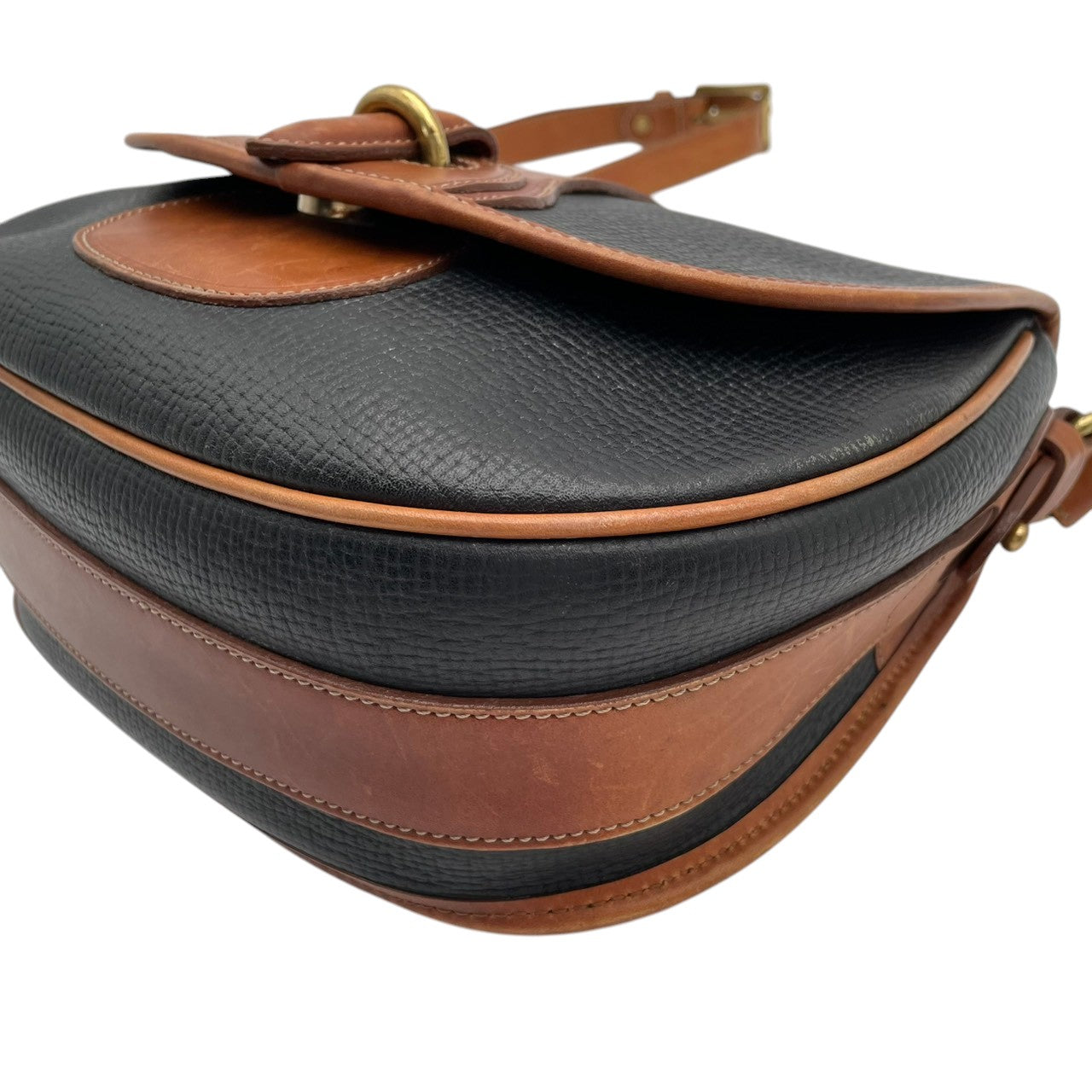 【美品】COACH コーチ オールドコーチ ショルダーバッグ クロスボディ 斜め掛け 本革 レザー ブラック ブラウン バイカラー ビンテージ レトロ エレガント レディース カジュアル フォーマル デイリー 希少 鞄 カバン 上品 イタリア製 S58