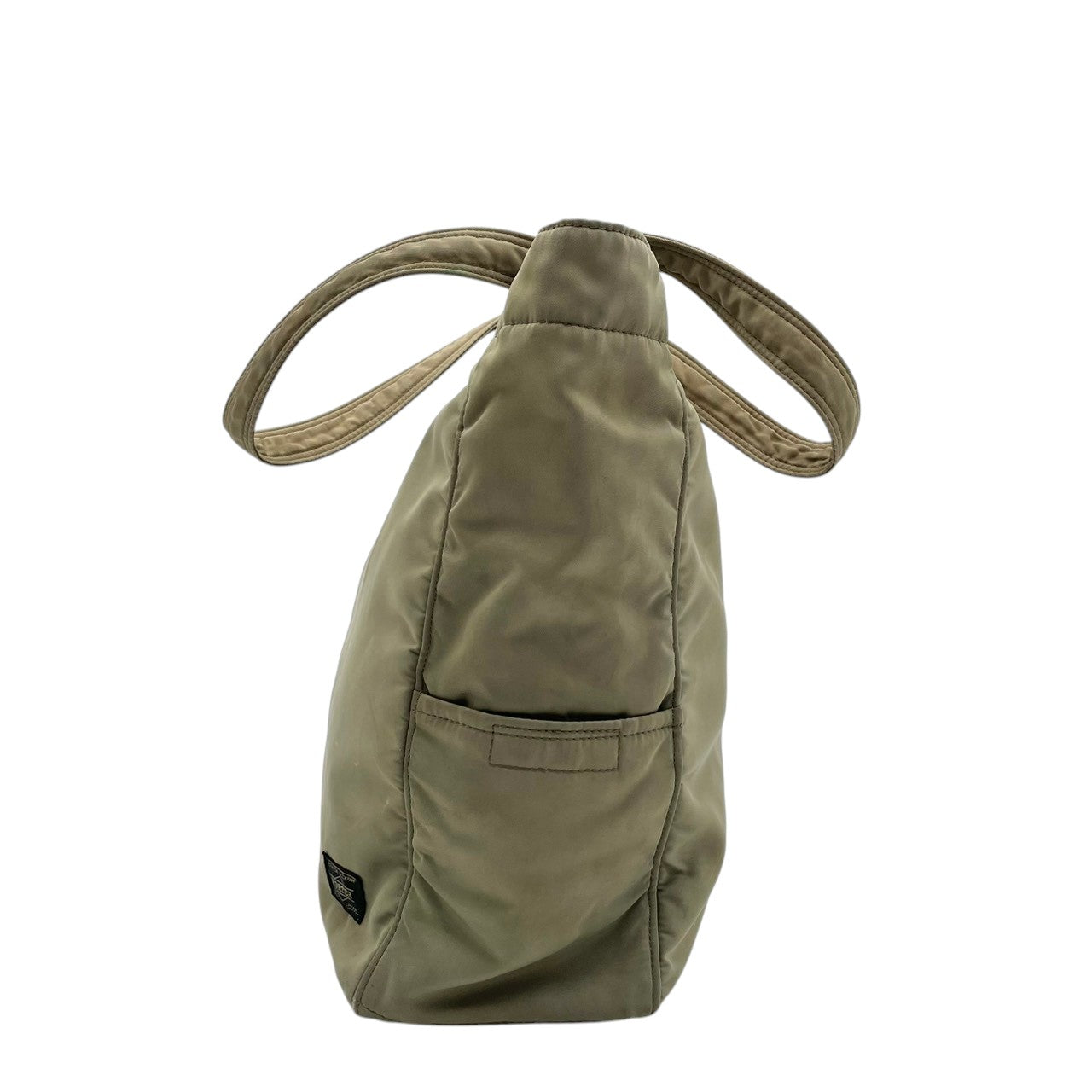 【良品】PORTER ポーター CREAM クリーム トートバッグ ハンドバッグ ナイロン 軽量 カーキグリーン 緑 吉田カバン 肩掛け A4収納 大容量 通勤 通学 旅行 シンプル 無地 メンズ レディース ユニセックス カジュアル デイリー 鞄 S65