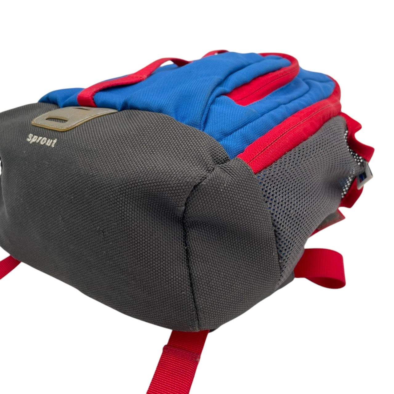 【良品】ザ・ノースフェイス スプラウト キッズ用 ミニリュック・デイパック バックパック ブルー レッド ナイロン 子供用 遠足 お出かけ 通園 鞄 アウトドア 軽量 丈夫 人気 幼児 小学生 収納 コンパクト 小型 ロゴ S65