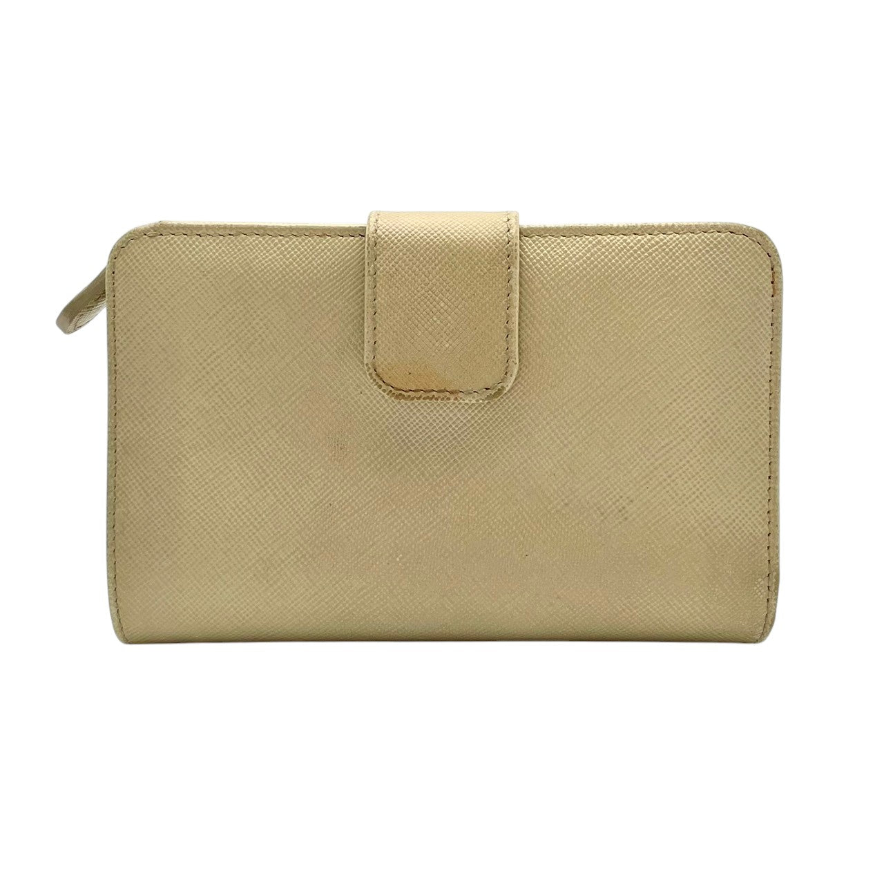 【良品】プラダ サフィアーノ 二つ折り財布 コンパクトウォレット L字ファスナー ベージュ レザー ミニ財布 レディース 人気 定番 ブランド ビジネス カジュアル エレガント 上品 高級感 大人可愛い おしゃれ 贈り物 ギフト プレゼント お出かけ W4
