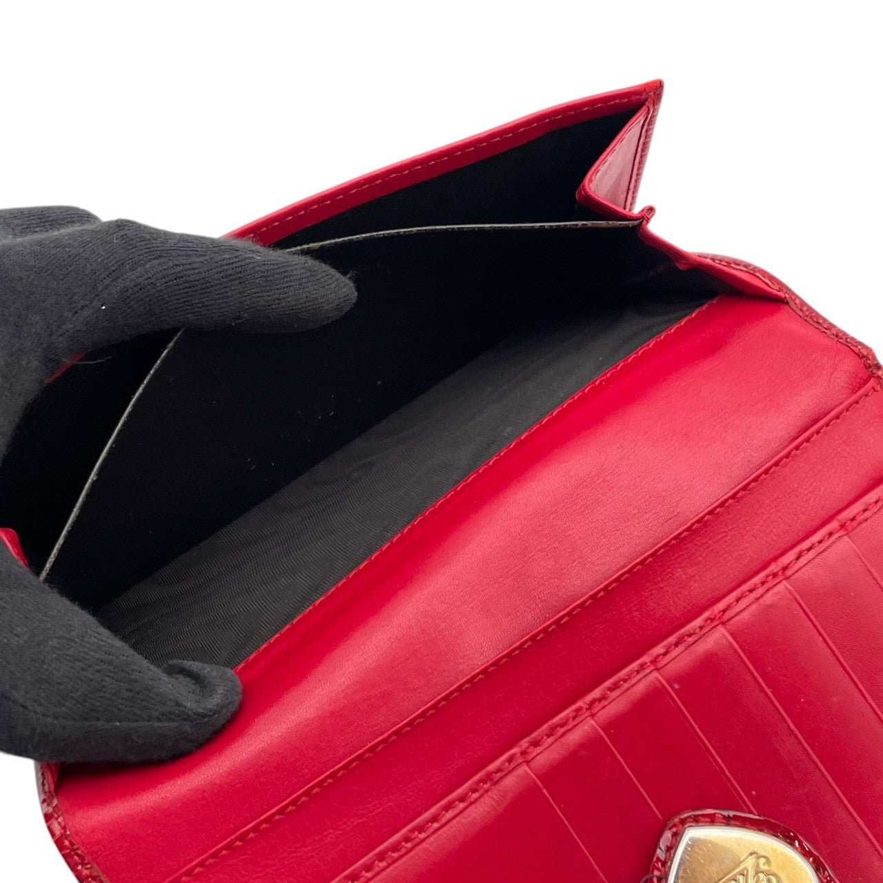【良品】グッチ ラブリーハート グッチシマ パテントレザー Wホック 長財布 ワインレッド 赤 ゴールド金具 二つ折り レディース メンズ 人気 定番 ブランド ビジネス カジュアル エレガント 高級感 普段使い お出かけ ギフト プレゼント 贈り物 W2