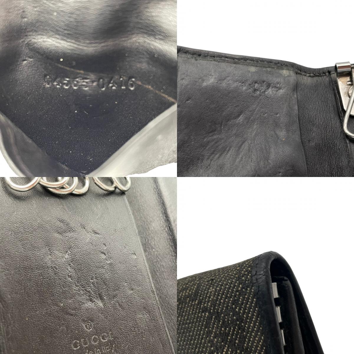 【良品】グッチ キーケース メタルバー GGキャンバス レザー 6連 ブラック 黒 シルバー金具 コンパクト ビジネス スタイリッシュ ミニ 鍵入れ メンズ レディース ユニセックス 人気 定番 ブランド 高級感 シンプル エレガント 普段使い ギフト W3