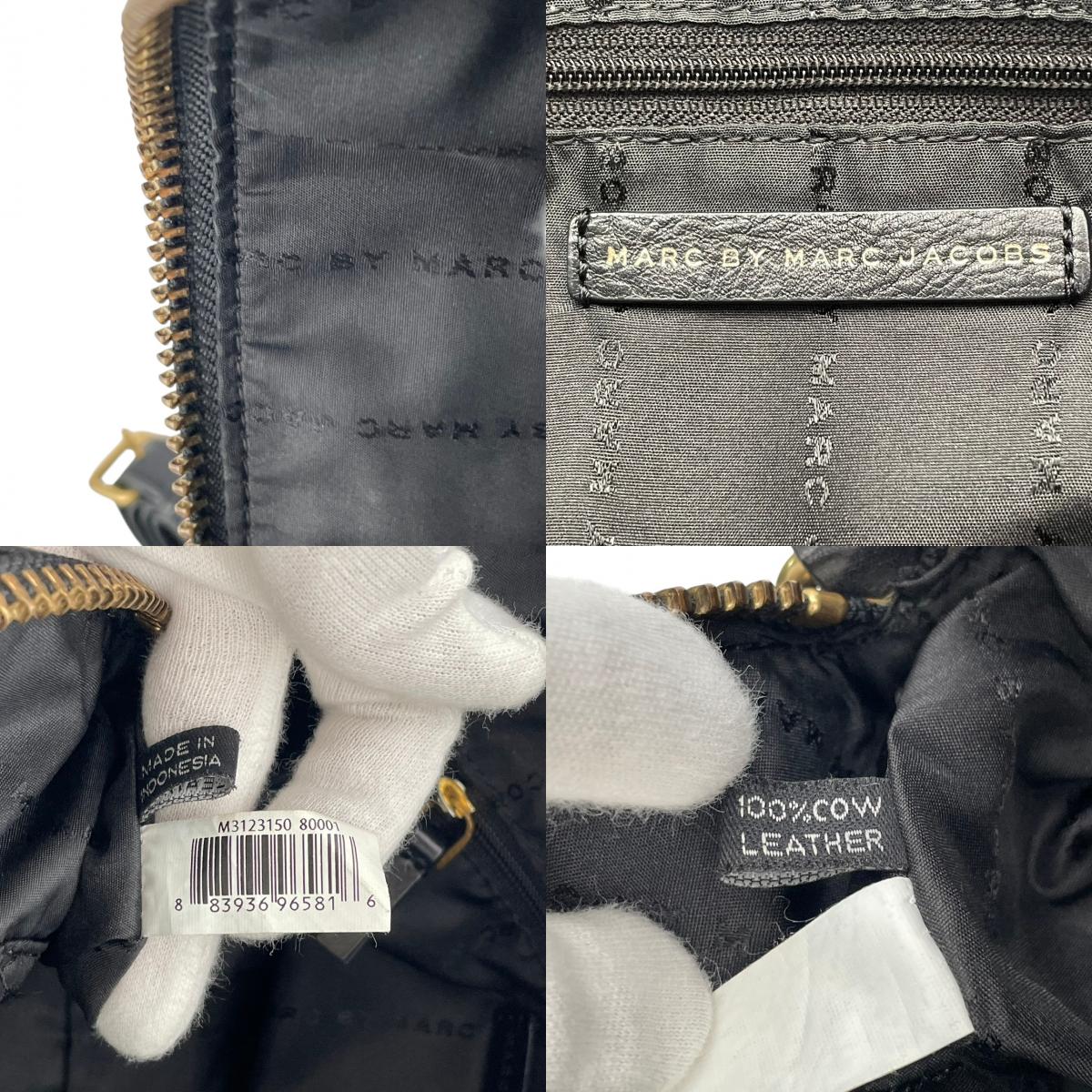 マークバイマークジェイコブス バッグ ハンドバッグ ショルダーバッグ 2WAY レザー サッチェル 本革 ブラック 黒 ゴールド金具 クラシック エレガント スタイリッシュ カジュアル 上品 お出かけ 旅行 デイリー 通勤 通学 定番 人気 S95