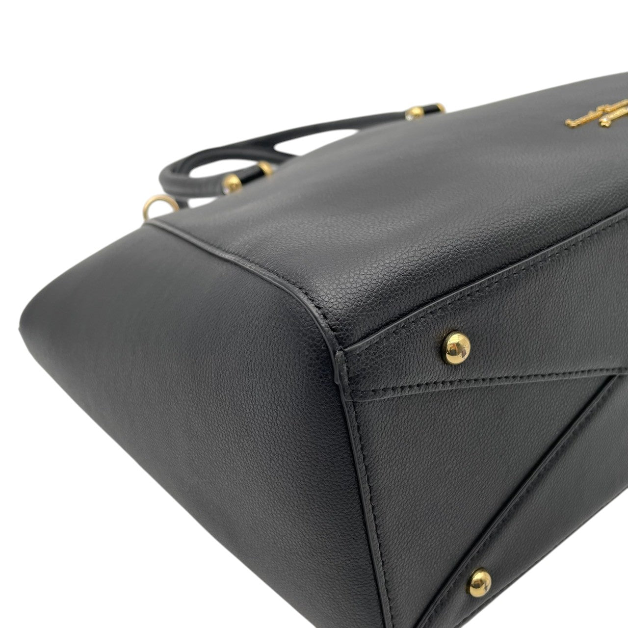 【美品】サマンサタバサ バッグ トートバッグ ハンドバッグ ショルダーバッグ 2WAY カバン 鞄 斜め掛け 肩掛け クロスボディ レザー 本革 ブラック 黒 ゴールド金具 エレガント クラシック 上品 高級感 ビジネス 通勤 通学 お出かけ 旅行 S83