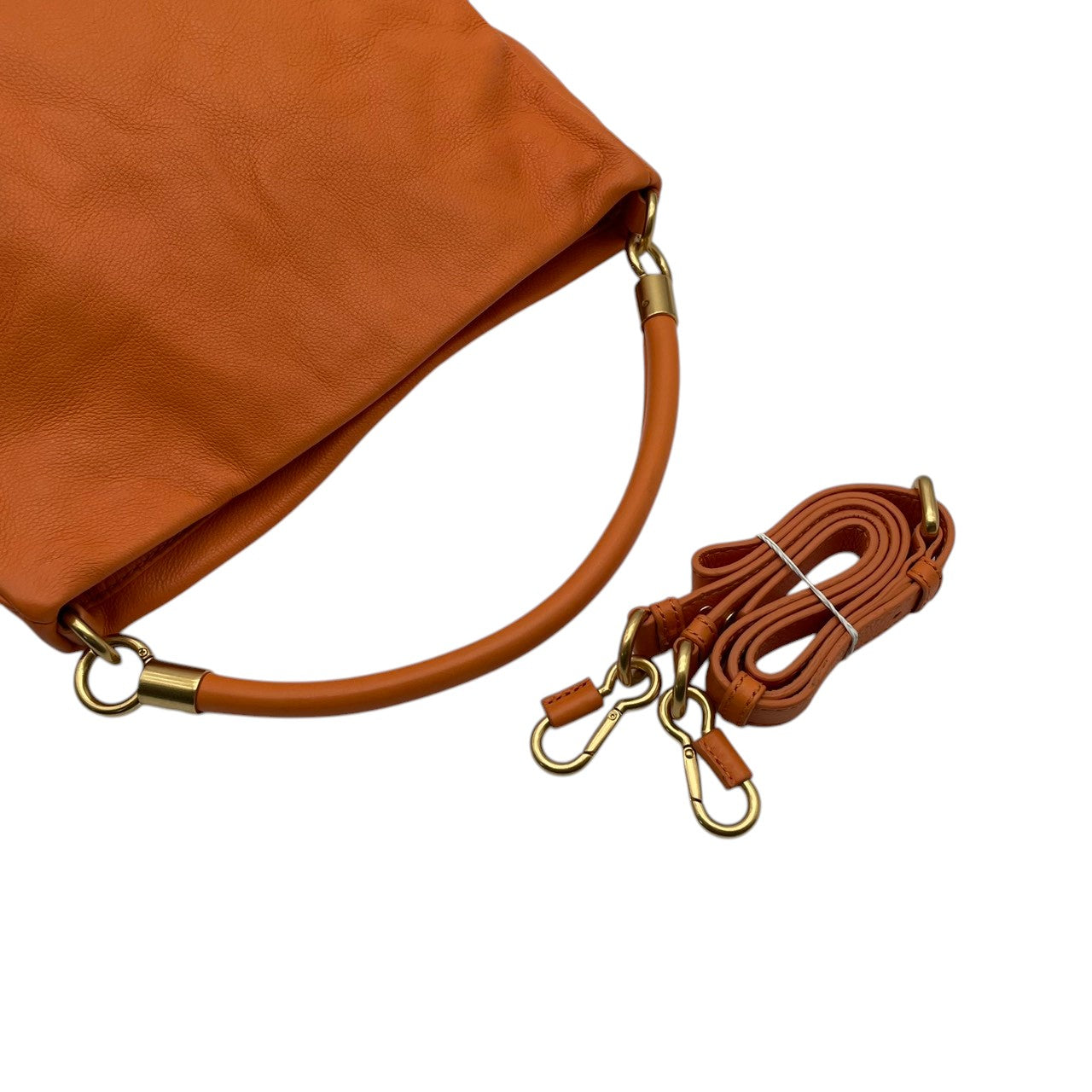 【美品】マークバイマークジェイコブス バッグ ハンドバッグ ショルダーバッグ 2WAY クラシック Q サッチェル 本革 レザー オレンジ ゴールド金具 斜め掛け 肩掛け クラシック エレガント スタイリッシュ 上品 お出かけ 旅行 デイリー 通勤 S10