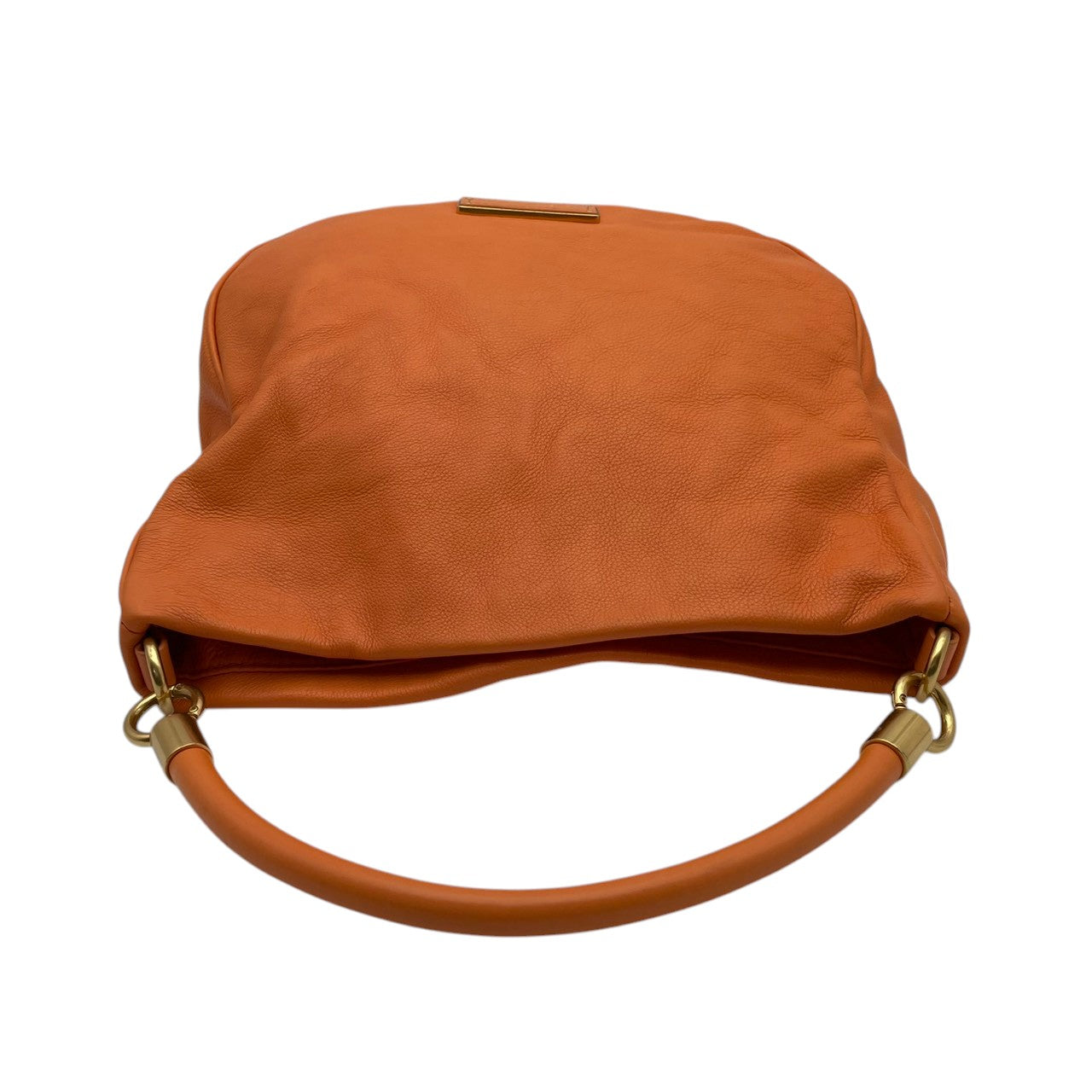 【美品】マークバイマークジェイコブス バッグ ハンドバッグ ショルダーバッグ 2WAY クラシック Q サッチェル 本革 レザー オレンジ ゴールド金具 斜め掛け 肩掛け クラシック エレガント スタイリッシュ 上品 お出かけ 旅行 デイリー 通勤 S10