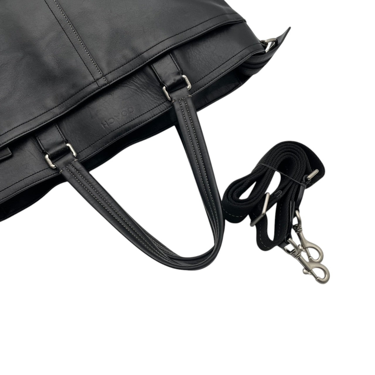 コーチ バッグ レキシントン レザー ビジネス トート ハンドバッグ ショルダーバッグ 2WAY 斜め掛け 肩掛け A4収納 大容量 自立 クロスボディ 本革 ブラック 黒 シルバー金具 通勤 通学 出張 旅行 スタイリッシュ カジュアル メンズ S10
