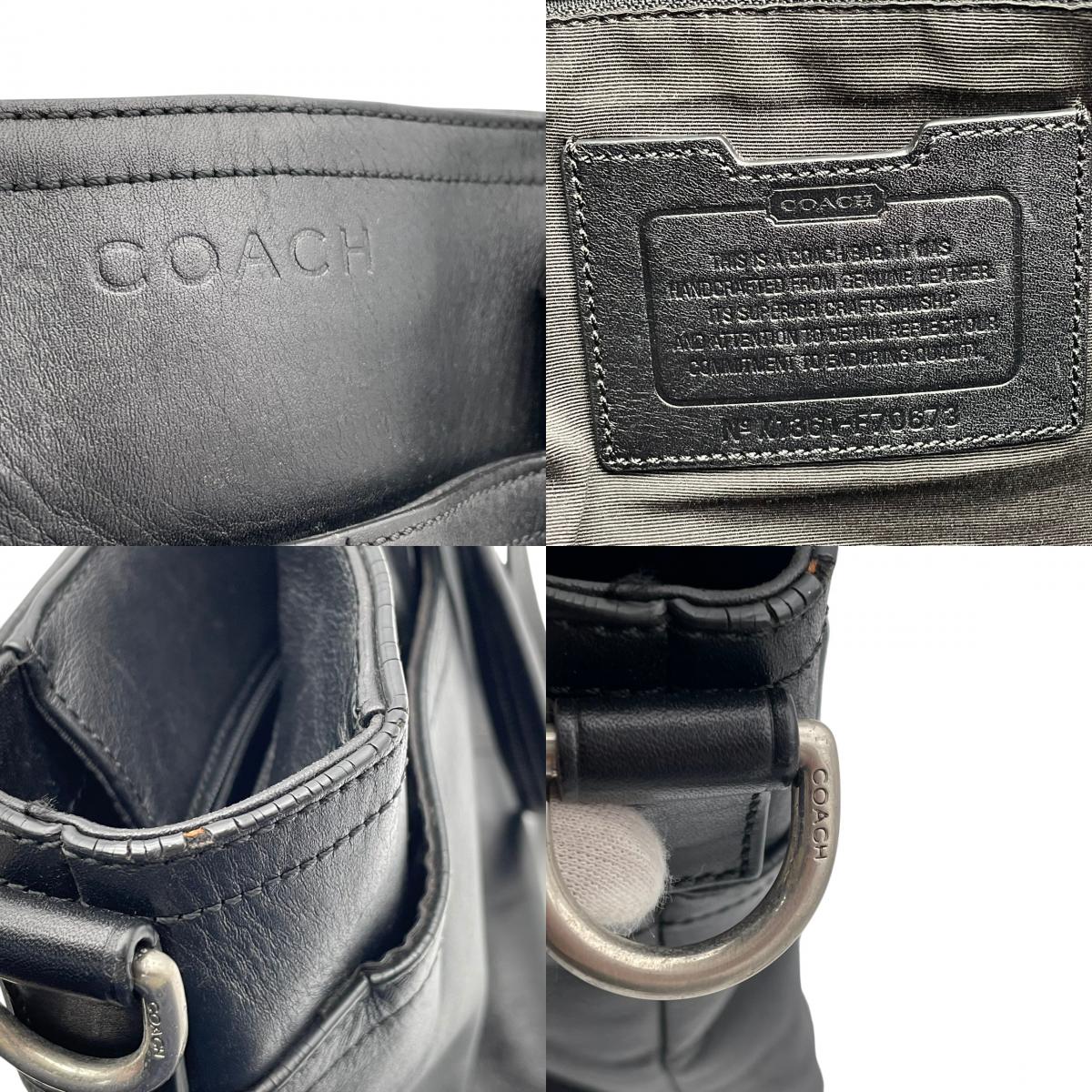 コーチ バッグ レキシントン レザー ビジネス トート ハンドバッグ ショルダーバッグ 2WAY 斜め掛け 肩掛け A4収納 大容量 自立 クロスボディ 本革 ブラック 黒 シルバー金具 通勤 通学 出張 旅行 スタイリッシュ カジュアル メンズ S10