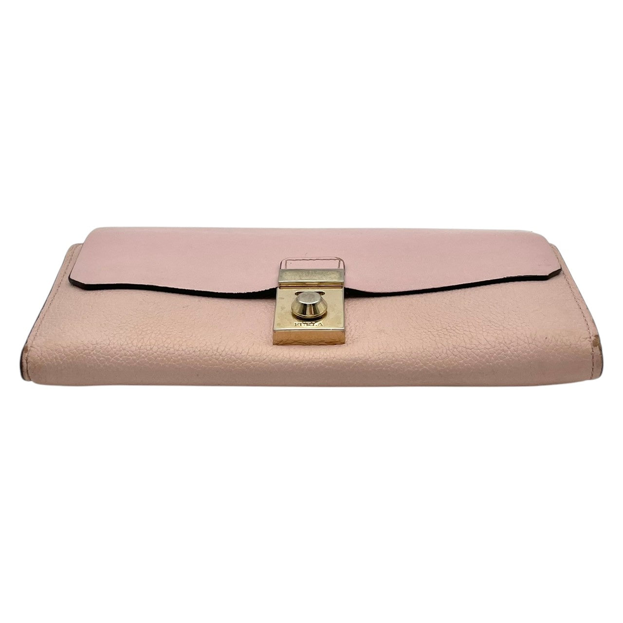 フルラ 財布 ミラノ PEGGY XL BIFOLD 二つ折り長財布 フラップウォレット ロングウォレット 本革 レザー ライトピンク ゴールド金具 エレガント クラシック スタイリッシュ カジュアル 上品 普段使い レディース 定番 人気 毎日使い M4