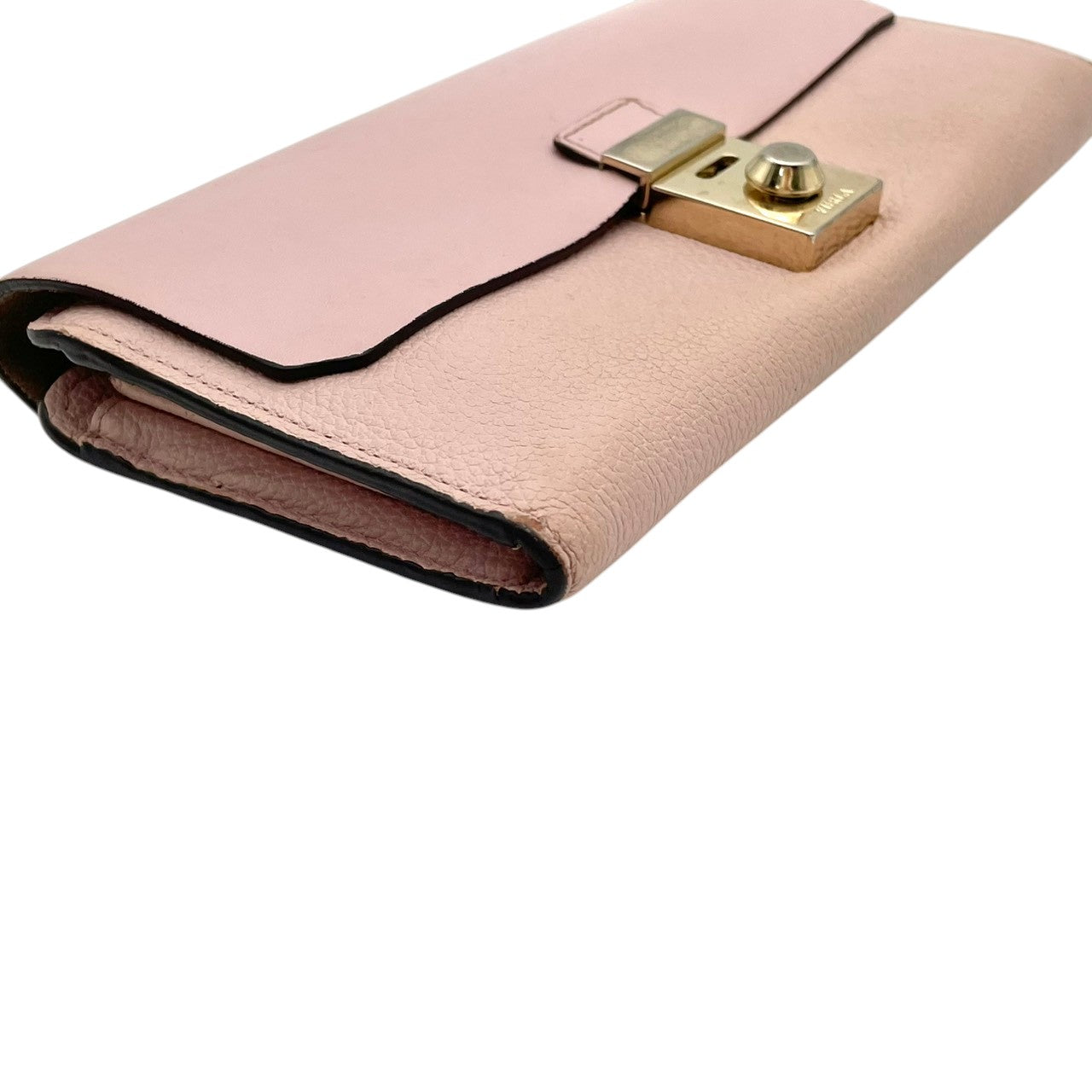 フルラ 財布 ミラノ PEGGY XL BIFOLD 二つ折り長財布 フラップウォレット ロングウォレット 本革 レザー ライトピンク ゴールド金具 エレガント クラシック スタイリッシュ カジュアル 上品 普段使い レディース 定番 人気 毎日使い M4