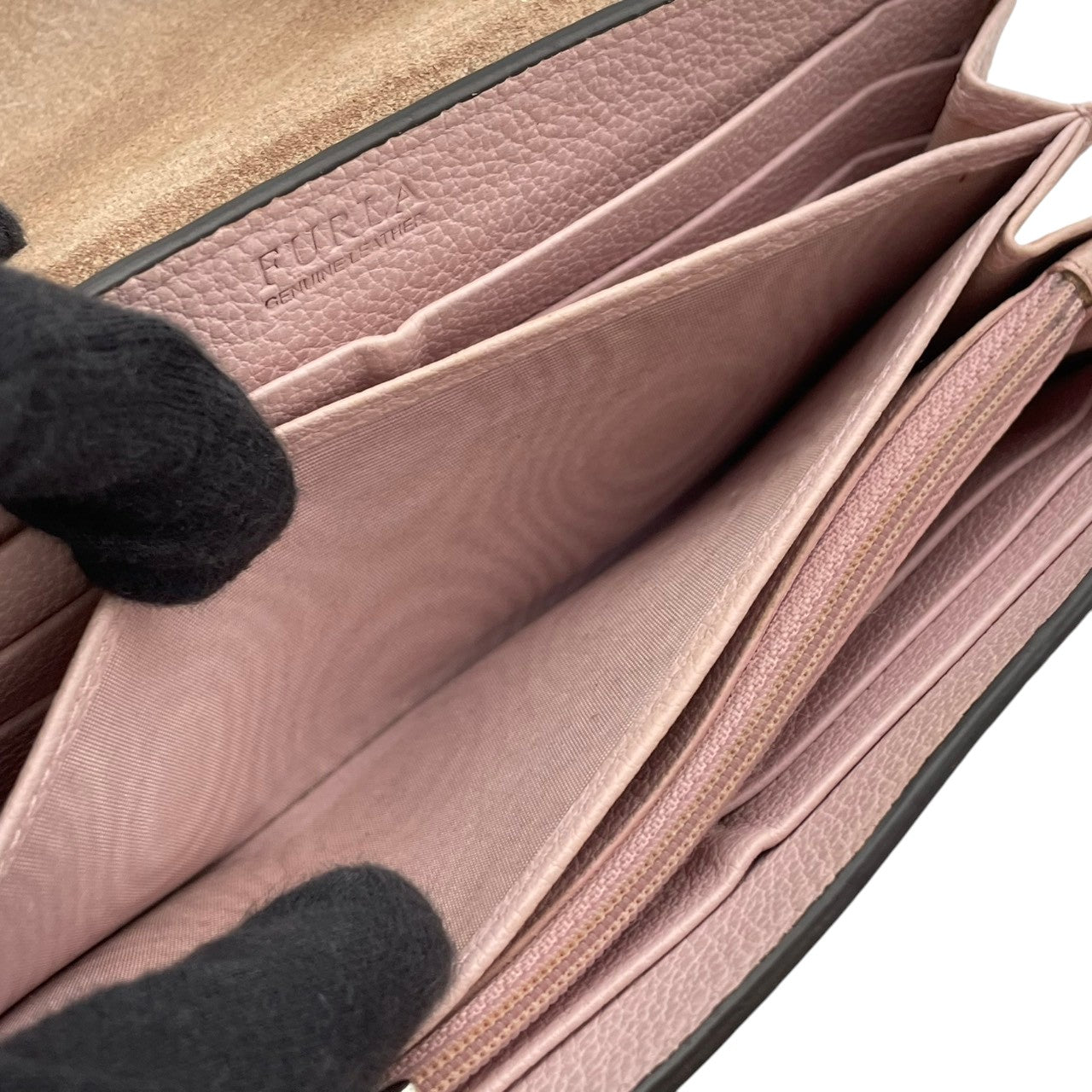 フルラ 財布 ミラノ PEGGY XL BIFOLD 二つ折り長財布 フラップウォレット ロングウォレット 本革 レザー ライトピンク ゴールド金具 エレガント クラシック スタイリッシュ カジュアル 上品 普段使い レディース 定番 人気 毎日使い M4