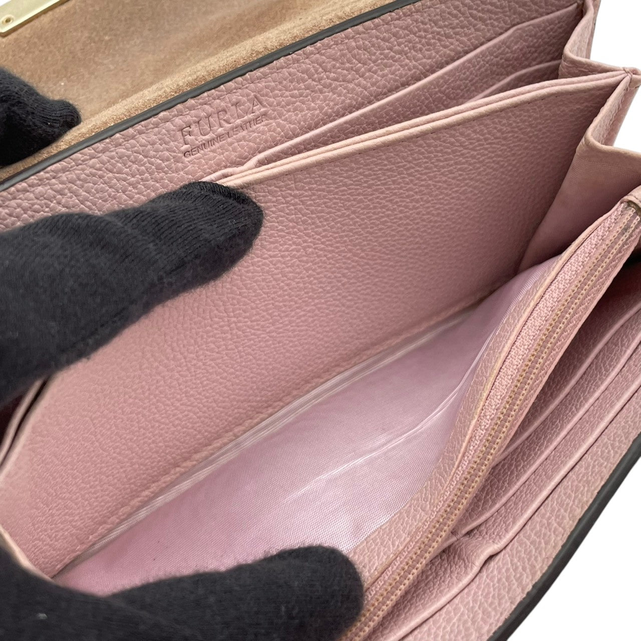 フルラ 財布 ミラノ PEGGY XL BIFOLD 二つ折り長財布 フラップウォレット ロングウォレット 本革 レザー ライトピンク ゴールド金具 エレガント クラシック スタイリッシュ カジュアル 上品 普段使い レディース 定番 人気 毎日使い M4
