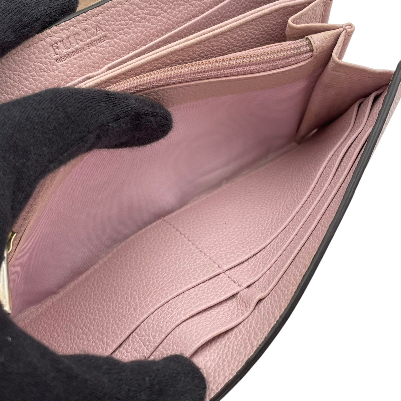フルラ 財布 ミラノ PEGGY XL BIFOLD 二つ折り長財布 フラップウォレット ロングウォレット 本革 レザー ライトピンク ゴールド金具 エレガント クラシック スタイリッシュ カジュアル 上品 普段使い レディース 定番 人気 毎日使い M4