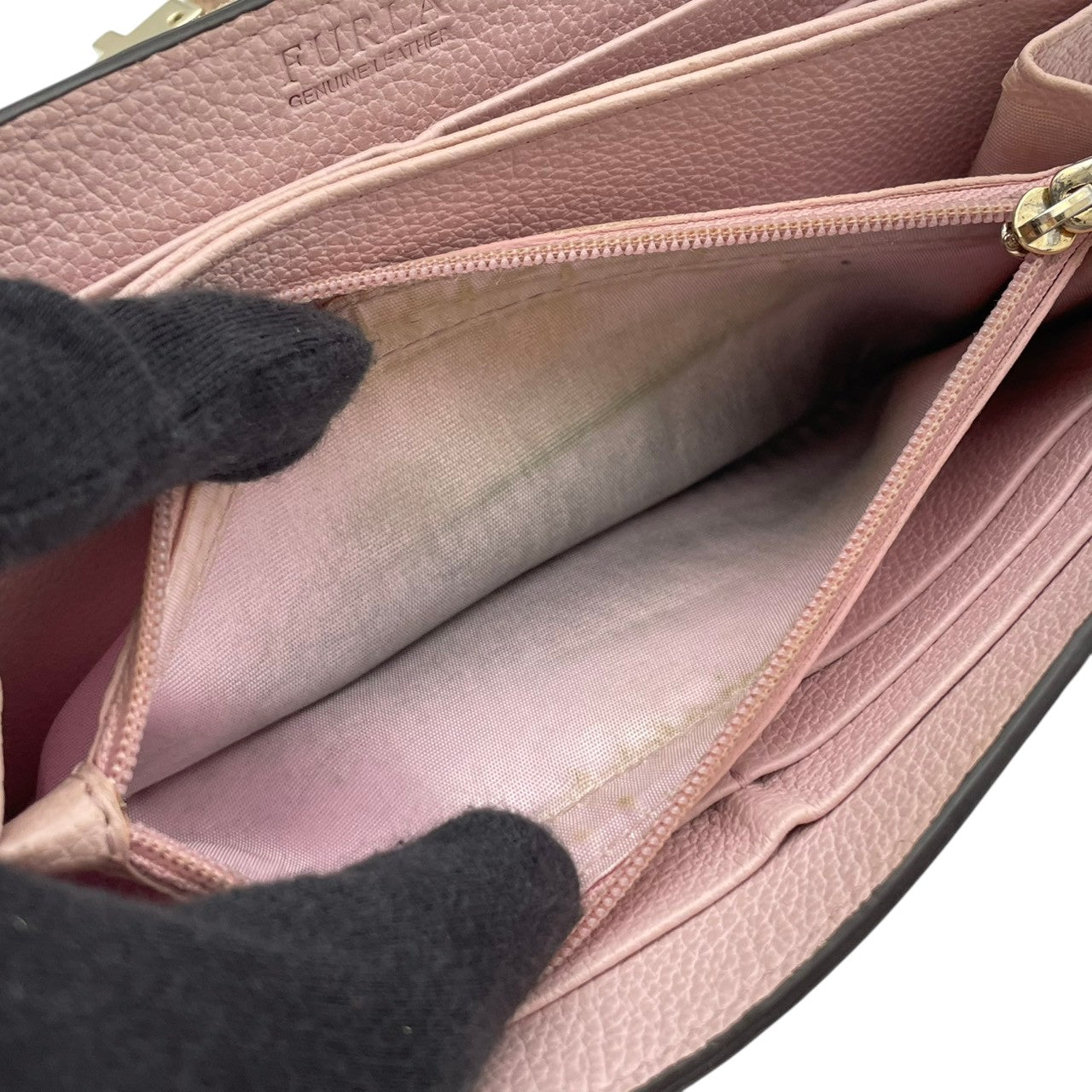 フルラ 財布 ミラノ PEGGY XL BIFOLD 二つ折り長財布 フラップウォレット ロングウォレット 本革 レザー ライトピンク ゴールド金具 エレガント クラシック スタイリッシュ カジュアル 上品 普段使い レディース 定番 人気 毎日使い M4