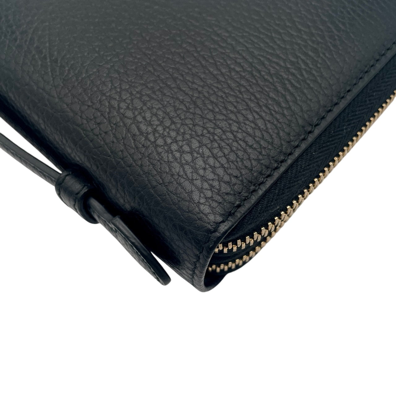【極美品】グッチ 財布 スウィング トラベルケース 二つ折り長財布 ロングウォレット ダブルファスナー ラウンドファスナー 本革 レザー ブラック 黒 ゴールド金具 クラシック エレガント スタイリッシュ シンプル 上品 ビジネス 大容量 W1
