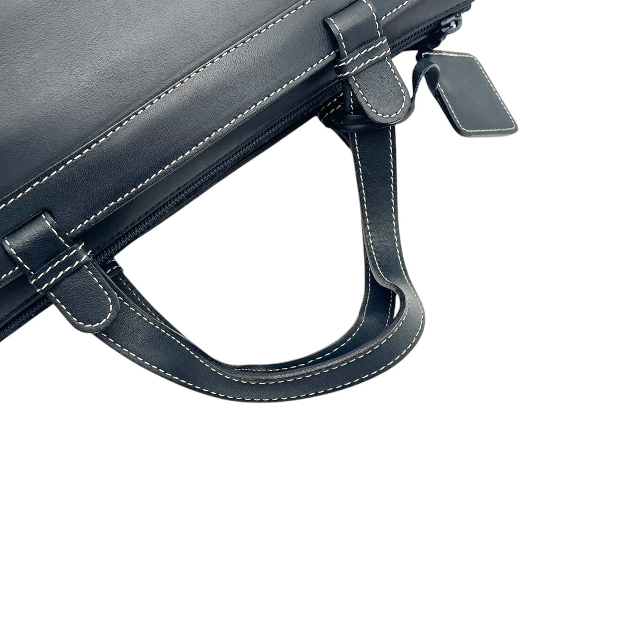 KITAMURA キタムラ バッグ ハンドバッグ 手提げ 肩掛け 横長 筒型 本革 Smooth Leather ネイビー 紺色 ホワイトステッチ クラシック 上品 デイリー ユース レディース 定番 人気 鞄 S54