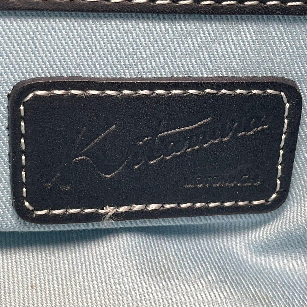 KITAMURA キタムラ バッグ ハンドバッグ 手提げ 肩掛け 横長 筒型 本革 Smooth Leather ネイビー 紺色 ホワイトステッチ クラシック 上品 デイリー ユース レディース 定番 人気 鞄 S54