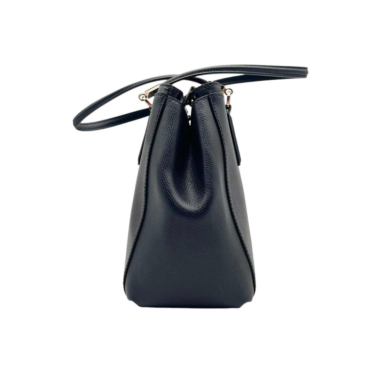 【美品】 COACH コーチ バッグ ラグジュアリー クロスグレーン レザー クリスティー キャリーオール トートバッグ ハンドバッグ ショルダーバッグ 手提げ 肩掛け 斜め掛け 本革 ネイビー 紺色 ゴールド金具 通勤 通学 レディース 人気 S54