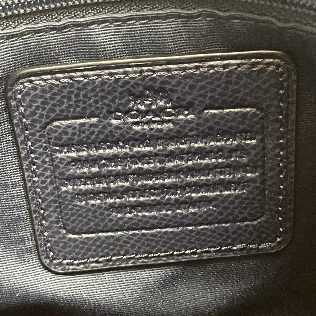 【美品】 COACH コーチ バッグ ラグジュアリー クロスグレーン レザー クリスティー キャリーオール トートバッグ ハンドバッグ ショルダーバッグ 手提げ 肩掛け 斜め掛け 本革 ネイビー 紺色 ゴールド金具 通勤 通学 レディース 人気 S54
