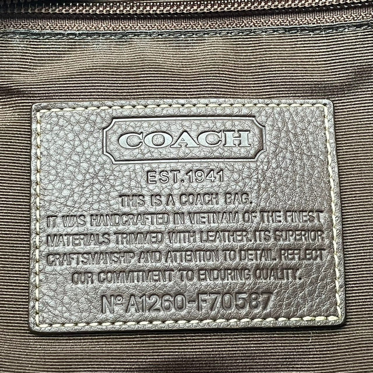 【美品】 COACH コーチ バッグ ヘリテージ キャンバス メッセンジャーバッグ ショルダーバッグ 斜め掛け 肩掛け クロスボディ 本革 レザー ベージュ ブラウン 茶系 シルバー金具 ビジネス 通勤 通学 S54