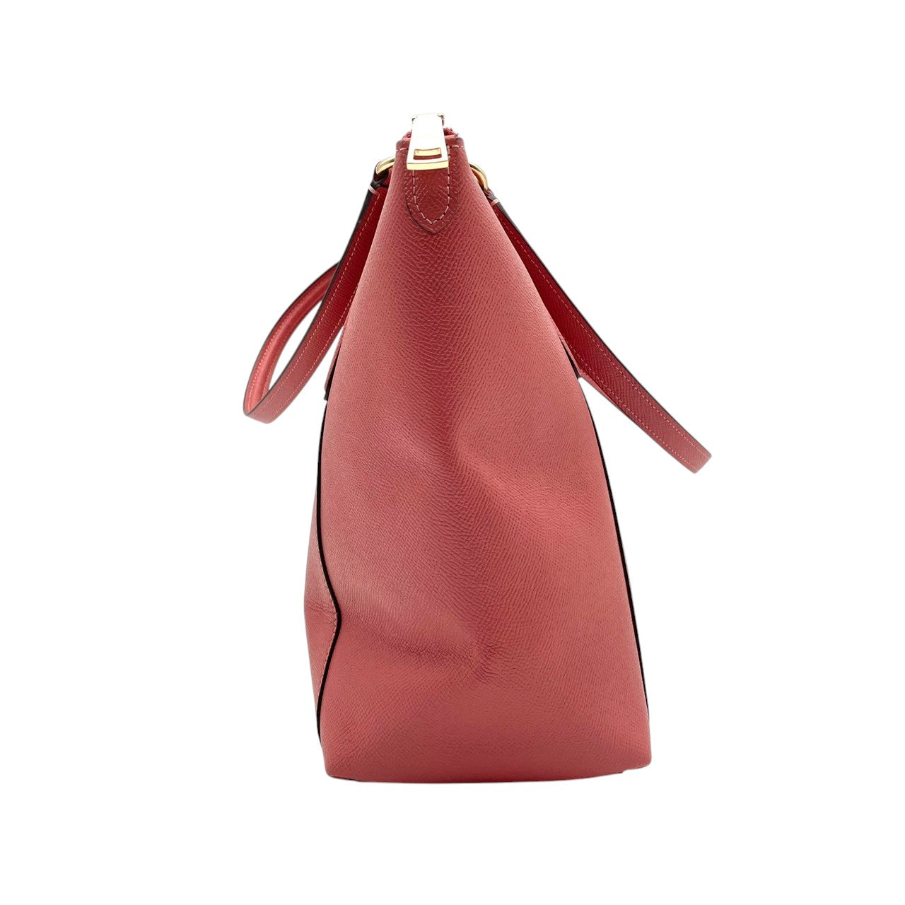 【美品】 COACH コーチ バッグ クロスグレーン レザー アヴァ トートバッグ ハンドバッグ 手提げ 肩掛け A4収納 本革 ピンク系 コーラルピンク ゴールド金具 ビジネス 通勤 通学 レディース 定番 人気 鞄 S54