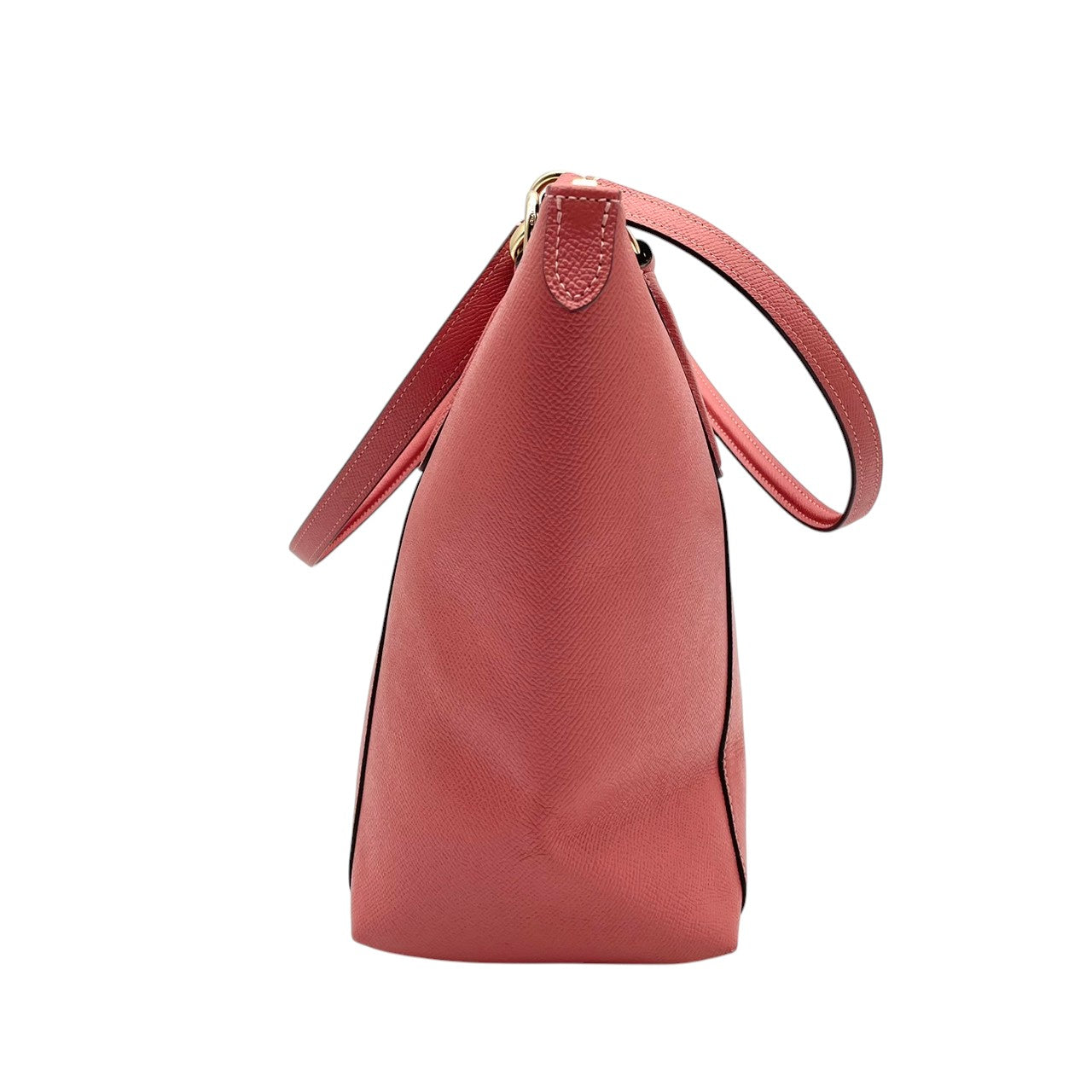 【美品】 COACH コーチ バッグ クロスグレーン レザー アヴァ トートバッグ ハンドバッグ 手提げ 肩掛け A4収納 本革 ピンク系 コーラルピンク ゴールド金具 ビジネス 通勤 通学 レディース 定番 人気 鞄 S54