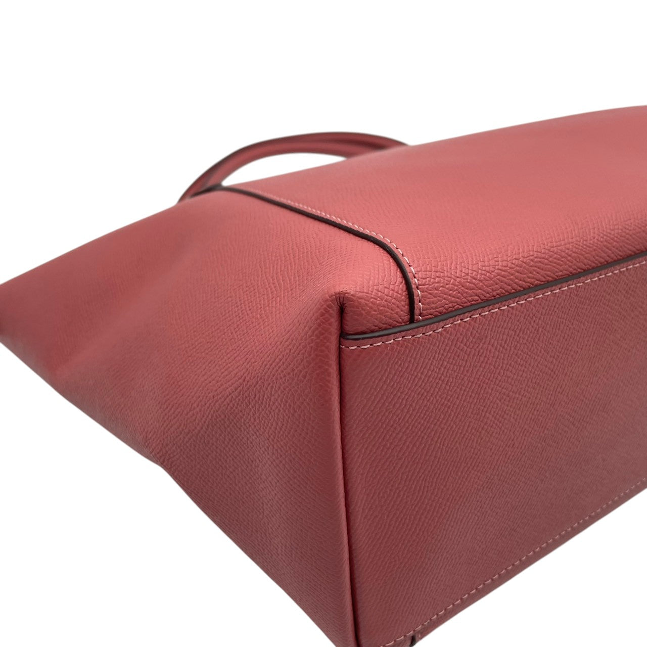 【美品】 COACH コーチ バッグ クロスグレーン レザー アヴァ トートバッグ ハンドバッグ 手提げ 肩掛け A4収納 本革 ピンク系 コーラルピンク ゴールド金具 ビジネス 通勤 通学 レディース 定番 人気 鞄 S54