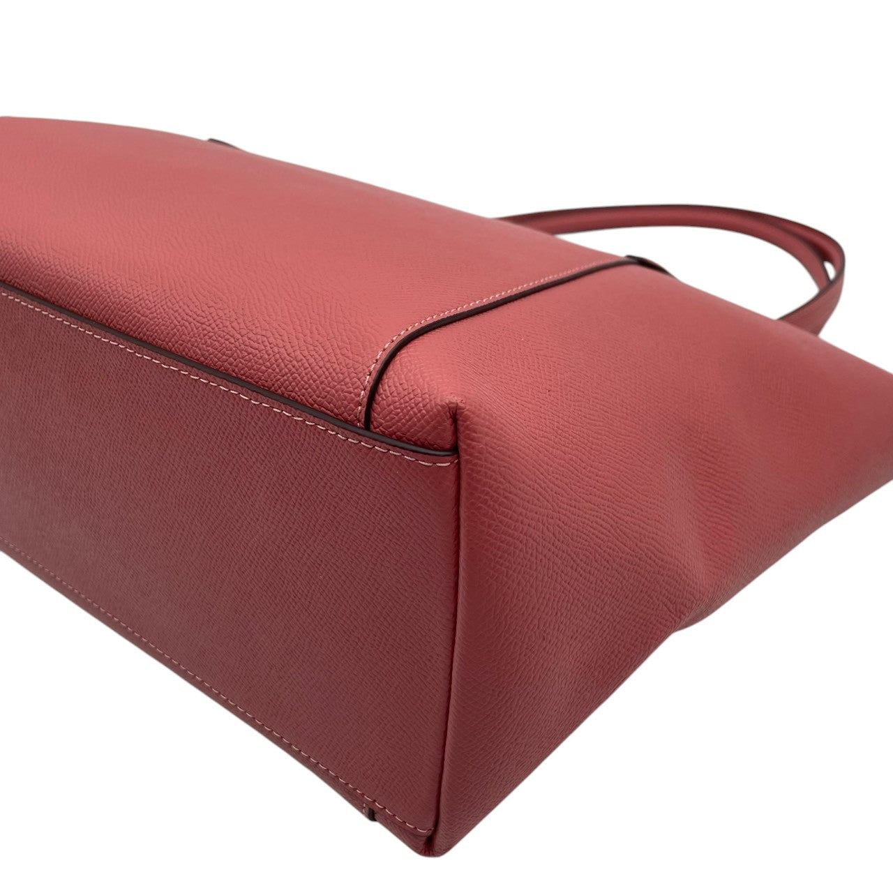 【美品】 COACH コーチ バッグ クロスグレーン レザー アヴァ トートバッグ ハンドバッグ 手提げ 肩掛け A4収納 本革 ピンク系 コーラルピンク ゴールド金具 ビジネス 通勤 通学 レディース 定番 人気 鞄 S54
