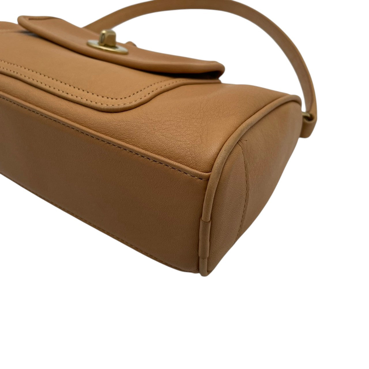 【美品】コーチ バッグ ペネロピ デミ レザー ショルダーバッグ ハンドバッグ ワンショルダー 肩掛け 本革 キャメル ブラウン 茶系 ゴールド金具 ターンロック オールドコーチ ヴィンテージ エレガント スタイリッシュ レディース 人気 9712 S31