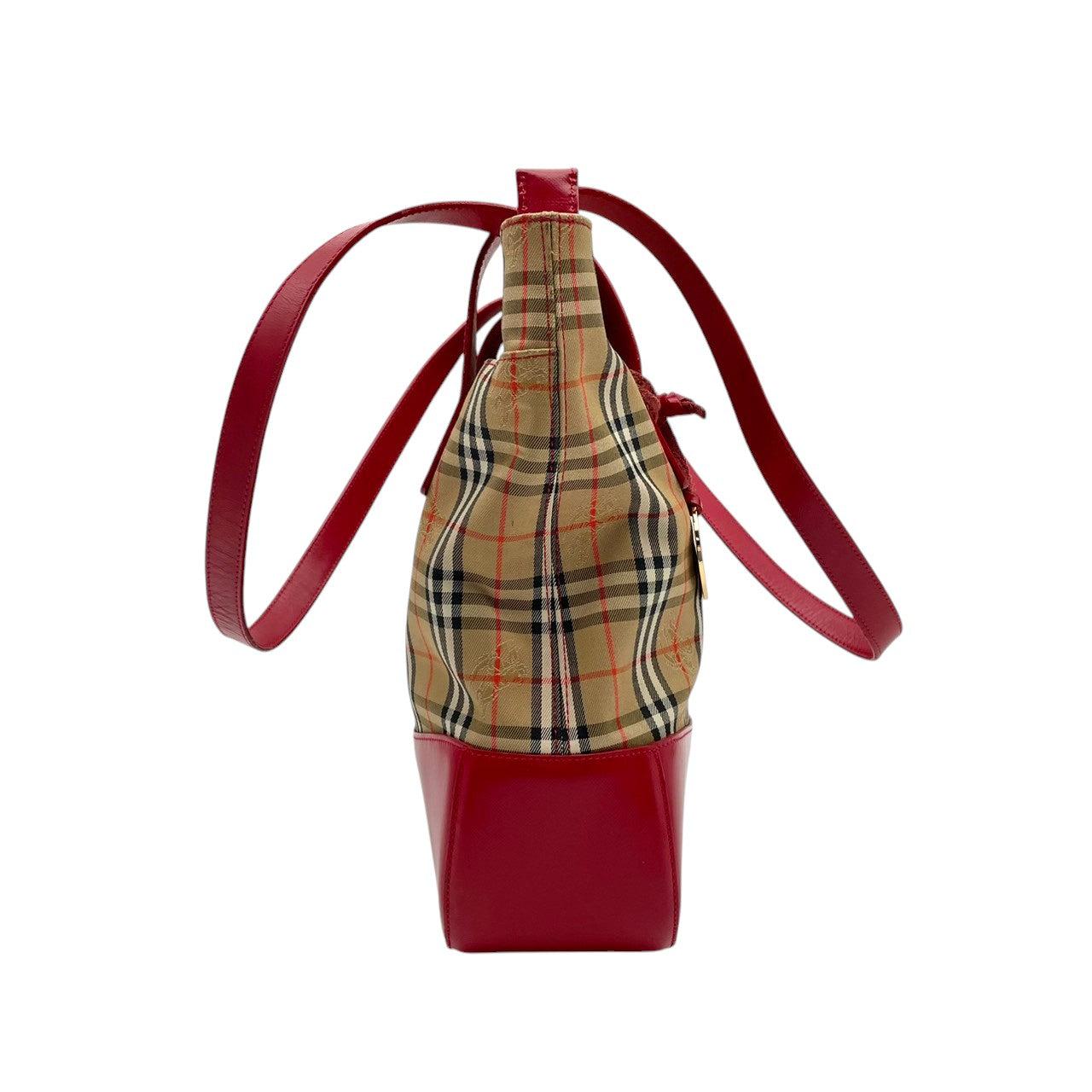 Burberry バーバリー バッグ バーバリーズ チェック ノバチェック シャドーホース トートバッグ ハンドバッグ 手提げ 肩掛け A4収納 キャンバス レザー ベージュ ローズレッド 赤 クラシック ヴィンテージ S32