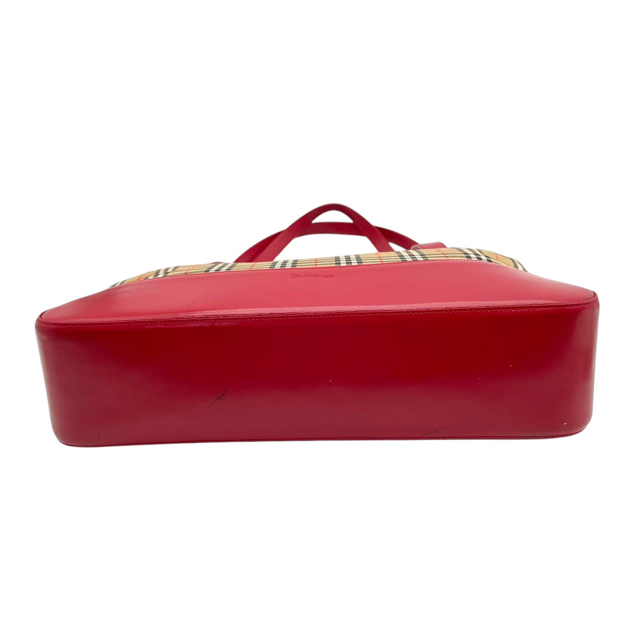 Burberry バーバリー バッグ バーバリーズ チェック ノバチェック シャドーホース トートバッグ ハンドバッグ 手提げ 肩掛け A4収納 キャンバス レザー ベージュ ローズレッド 赤 クラシック ヴィンテージ S32