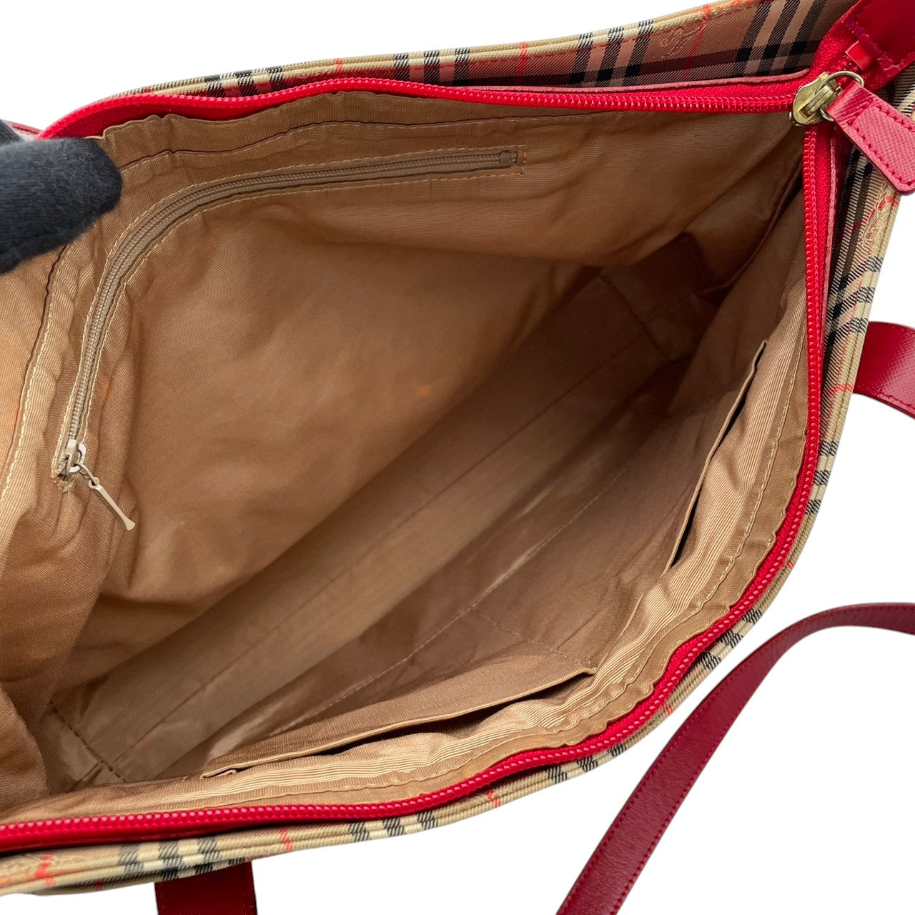 Burberry バーバリー バッグ バーバリーズ チェック ノバチェック シャドーホース トートバッグ ハンドバッグ 手提げ 肩掛け A4収納 キャンバス レザー ベージュ ローズレッド 赤 クラシック ヴィンテージ S32