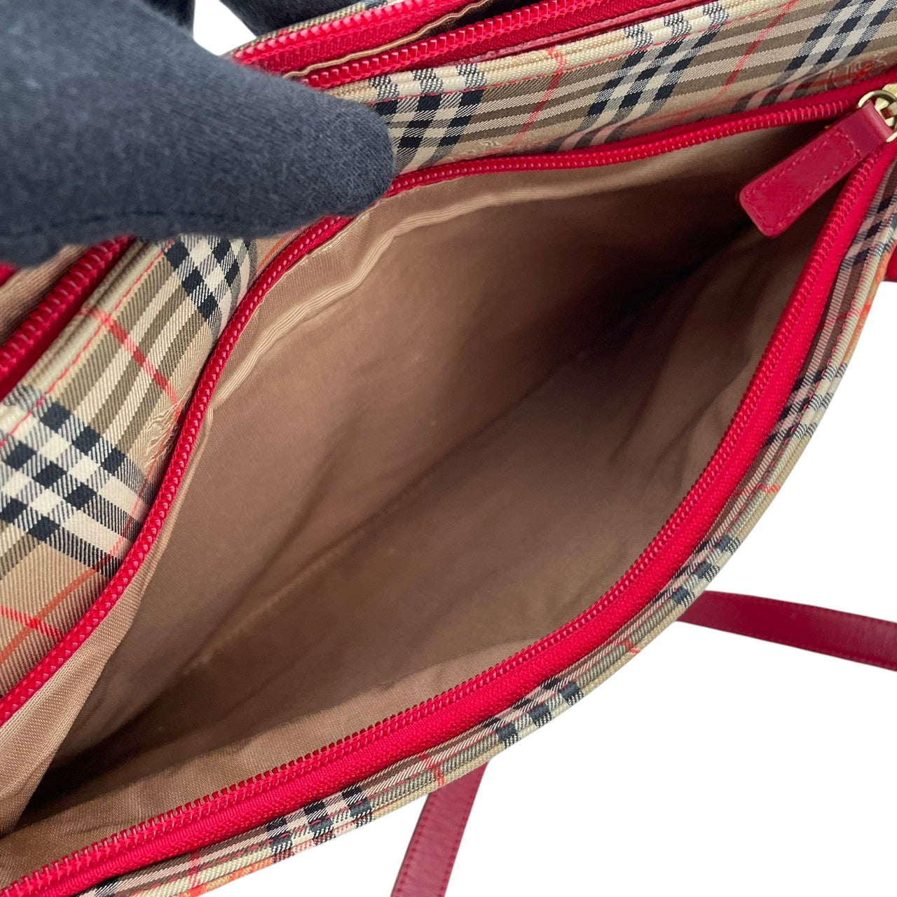 Burberry バーバリー バッグ バーバリーズ チェック ノバチェック シャドーホース トートバッグ ハンドバッグ 手提げ 肩掛け A4収納 キャンバス レザー ベージュ ローズレッド 赤 クラシック ヴィンテージ S32