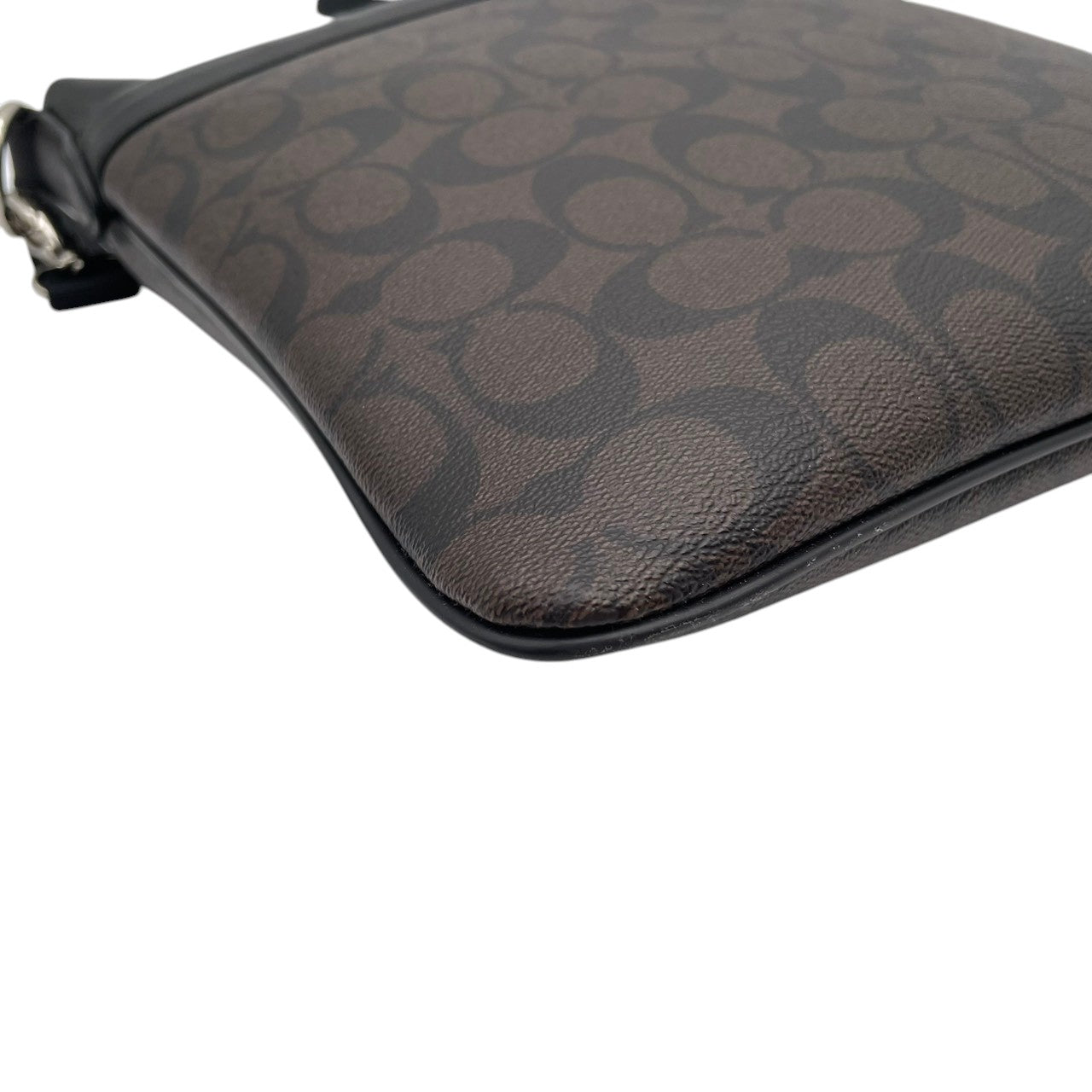COACH コーチ バッグ チャールズ シグネチャー ショルダーバッグ クロスボディ 斜め掛け 斜めがけ PVC レザー 本革 ブラウン ダークブラウン 茶系 黒 メンズ レディース ユニセックス スタイリッシュ カジュアル デイリー F54781 S80