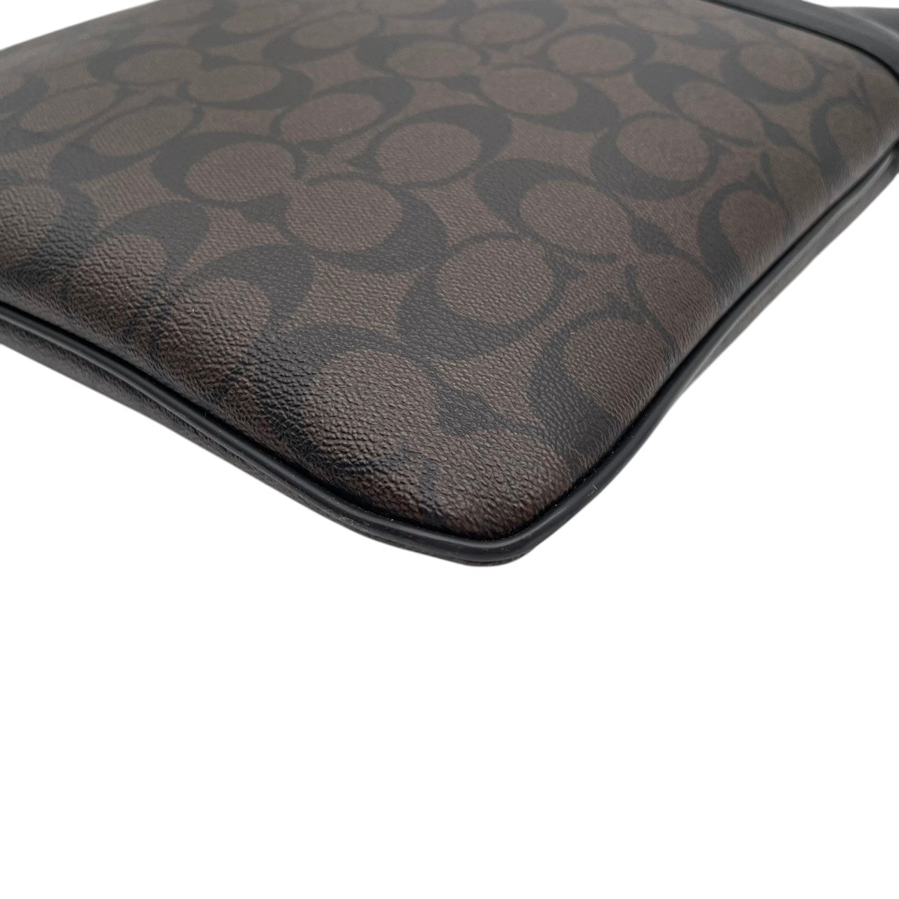 COACH コーチ バッグ チャールズ シグネチャー ショルダーバッグ クロスボディ 斜め掛け 斜めがけ PVC レザー 本革 ブラウン ダークブラウン 茶系 黒 メンズ レディース ユニセックス スタイリッシュ カジュアル デイリー F54781 S80