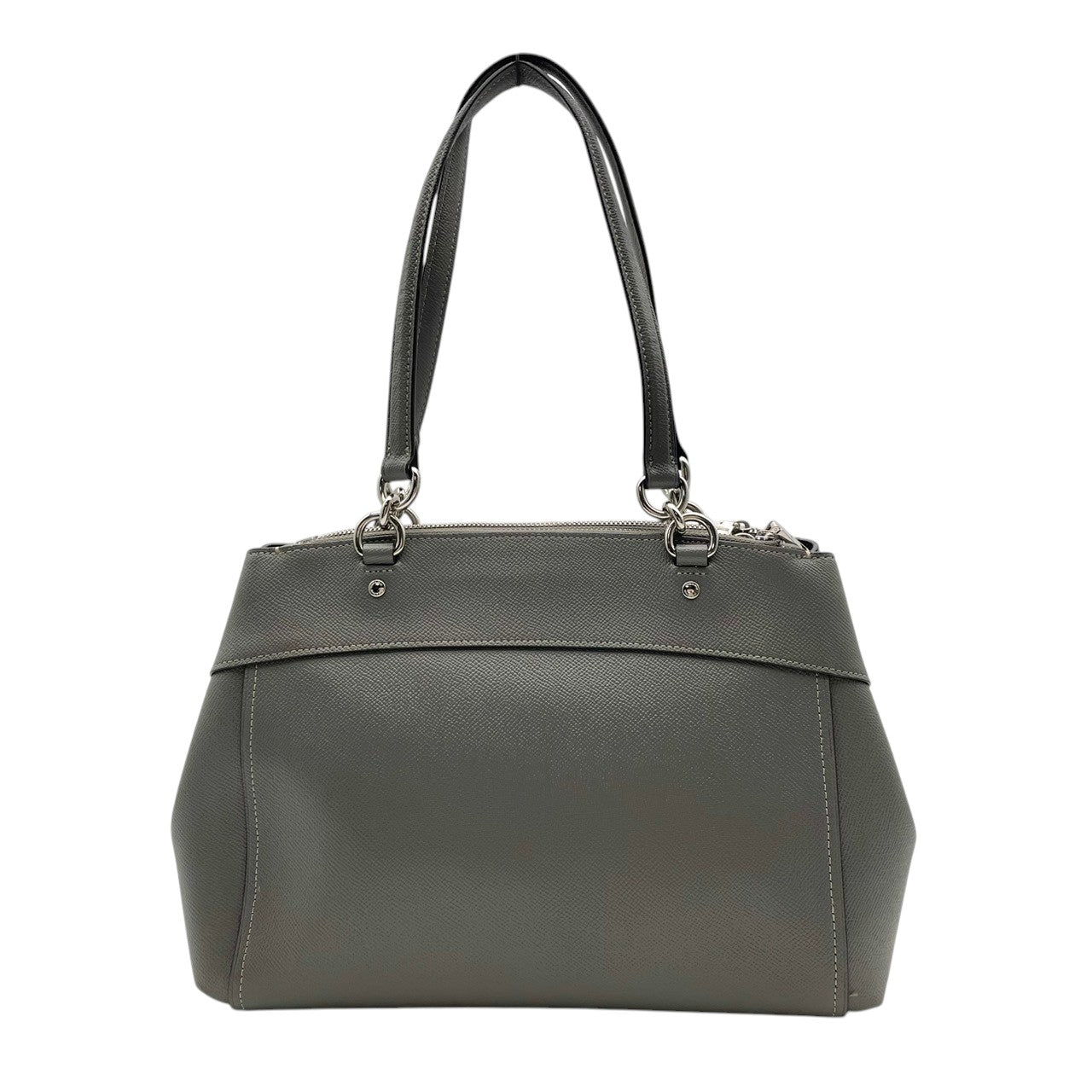 COACH コーチ バッグ ブルック キャリーオール トートバッグ ハンドバッグ ショルダーバッグ 肩掛け 手提げ レザー 本革 グレー 灰色 シルバー金具 通勤 通学 スタイリッシュ レディース 人気 定番 鞄 F25397 S80