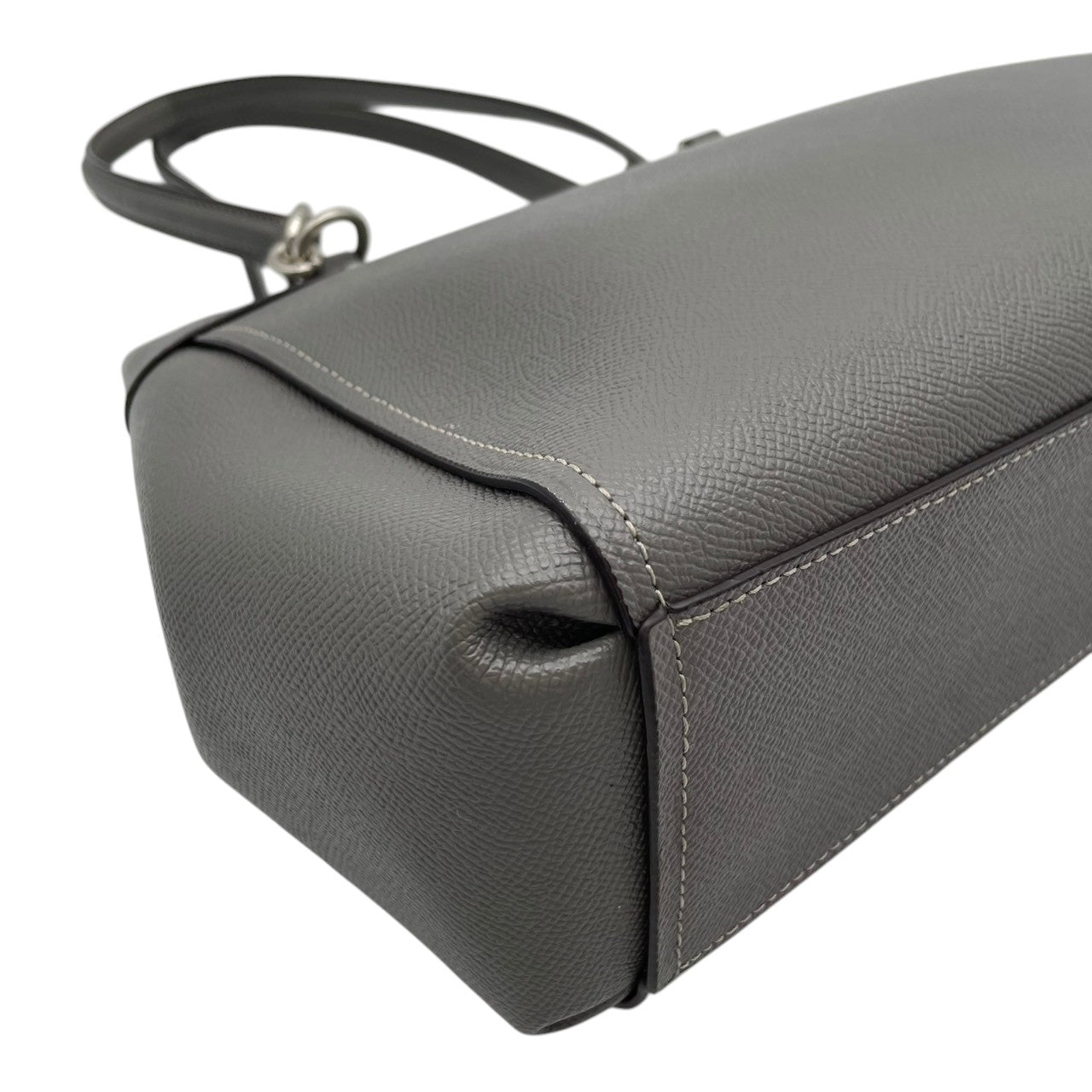 COACH コーチ バッグ ブルック キャリーオール トートバッグ ハンドバッグ ショルダーバッグ 肩掛け 手提げ レザー 本革 グレー 灰色 シルバー金具 通勤 通学 スタイリッシュ レディース 人気 定番 鞄 F25397 S80