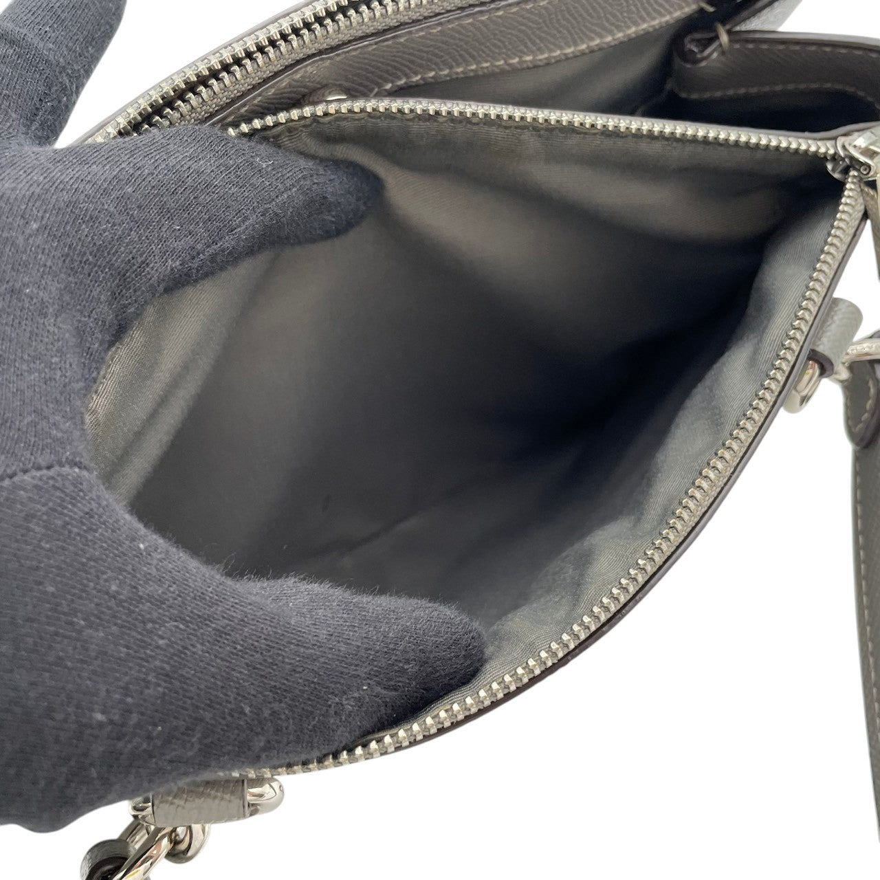 COACH コーチ バッグ ブルック キャリーオール トートバッグ ハンドバッグ ショルダーバッグ 肩掛け 手提げ レザー 本革 グレー 灰色 シルバー金具 通勤 通学 スタイリッシュ レディース 人気 定番 鞄 F25397 S80