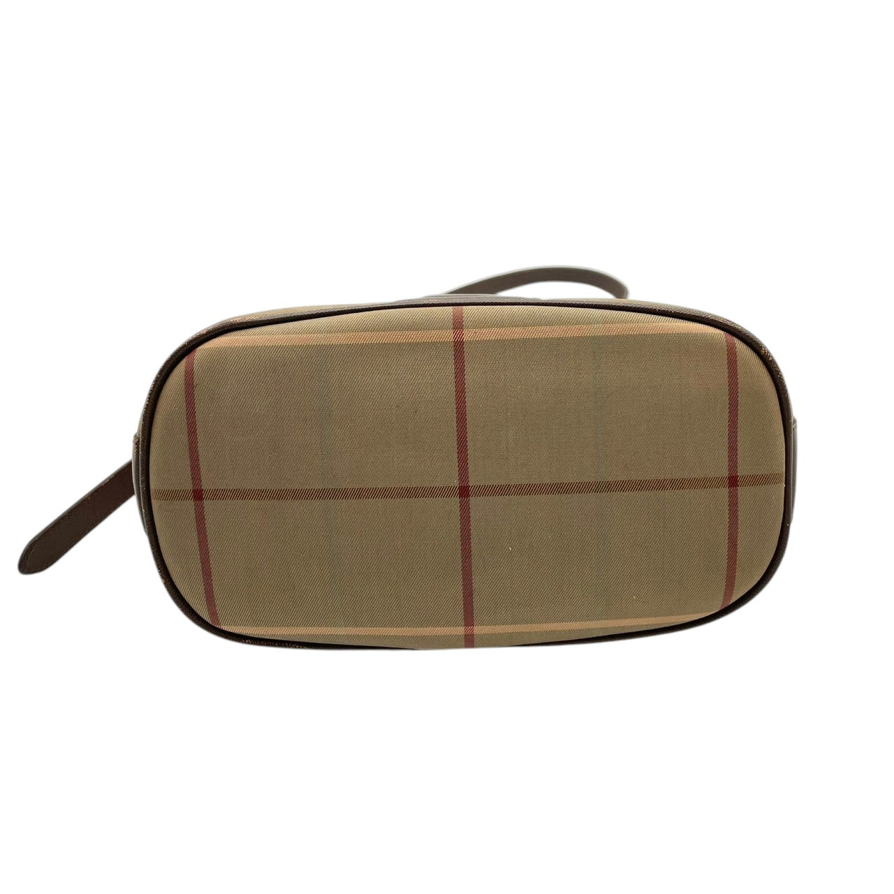 Burberry バーバリー バッグ バーバリーズ ノバチェック 巾着 ショルダーバッグ 斜め掛け 肩掛け キャンバス レザー ベージュ ブラウン 茶系 ゴールド金具 クラシック ヴィンテージ レディース 人気 定番 鞄 S90